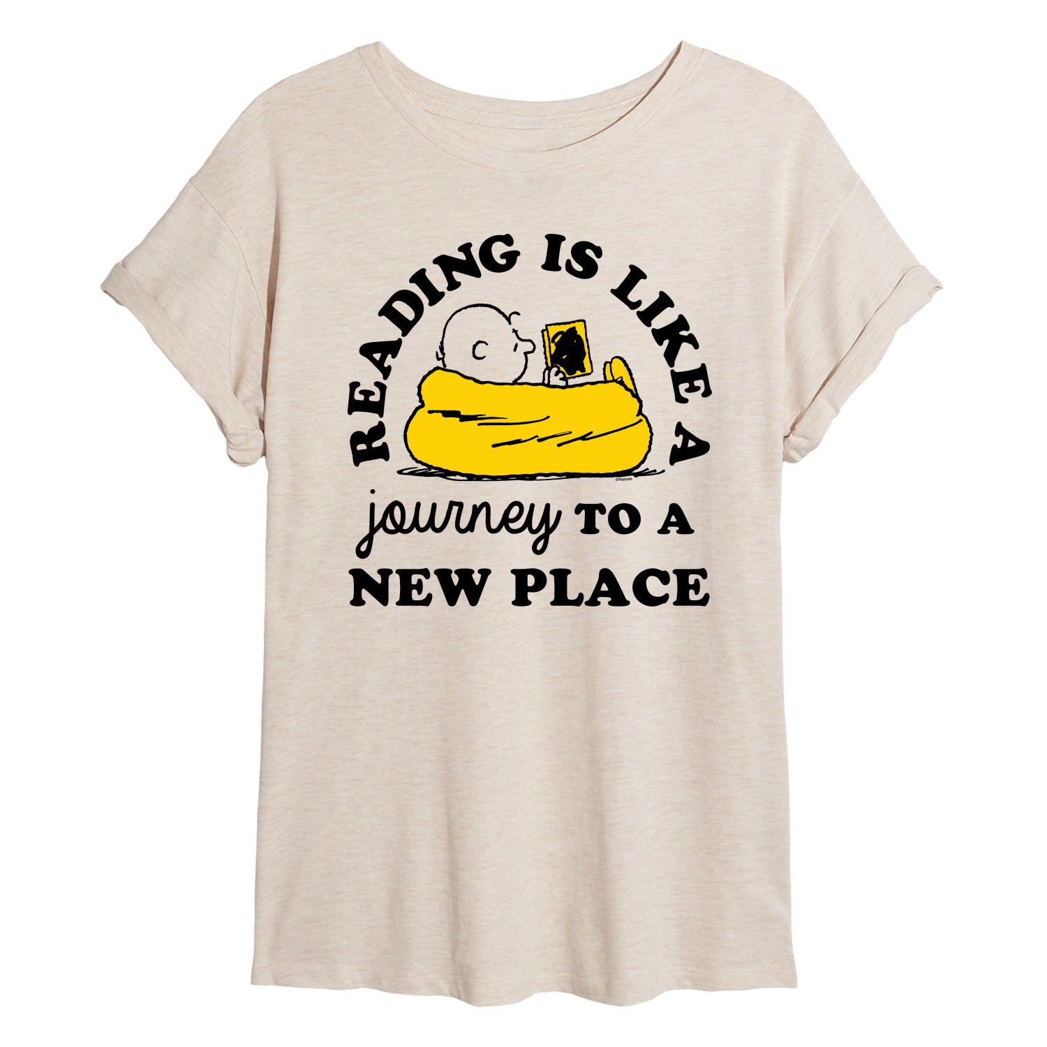 Peanuts - Reading Is Like A Journey To A New Place - Women's Oversized T-Shirt - Image 2