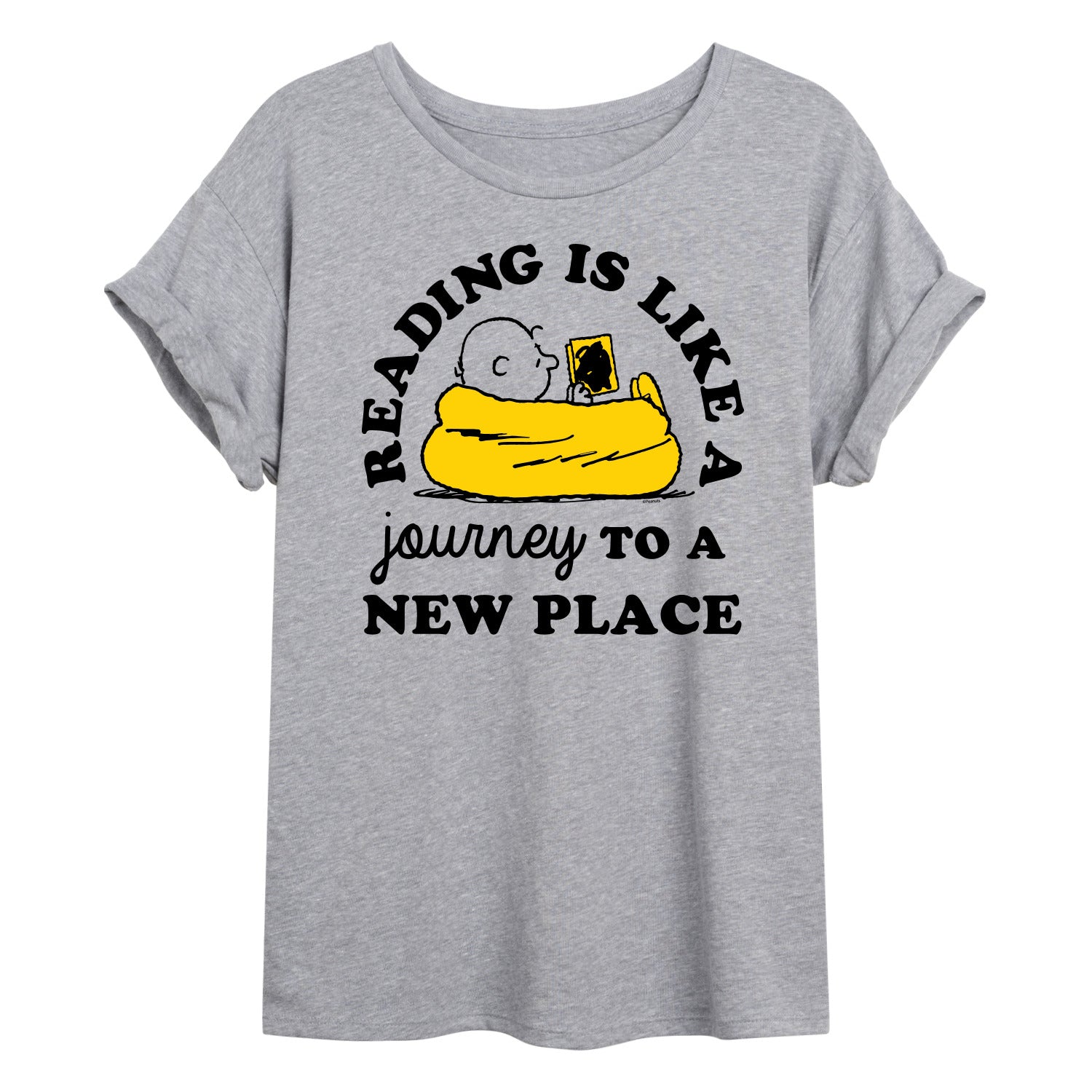 Peanuts - Reading Is Like A Journey To A New Place - Women's Oversized T-Shirt - Image 3