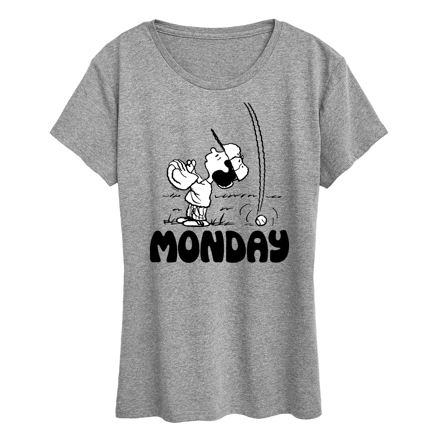 Peanuts - Lucy Monday - Women's Short Sleeve Graphic T-Shirt - Image 2