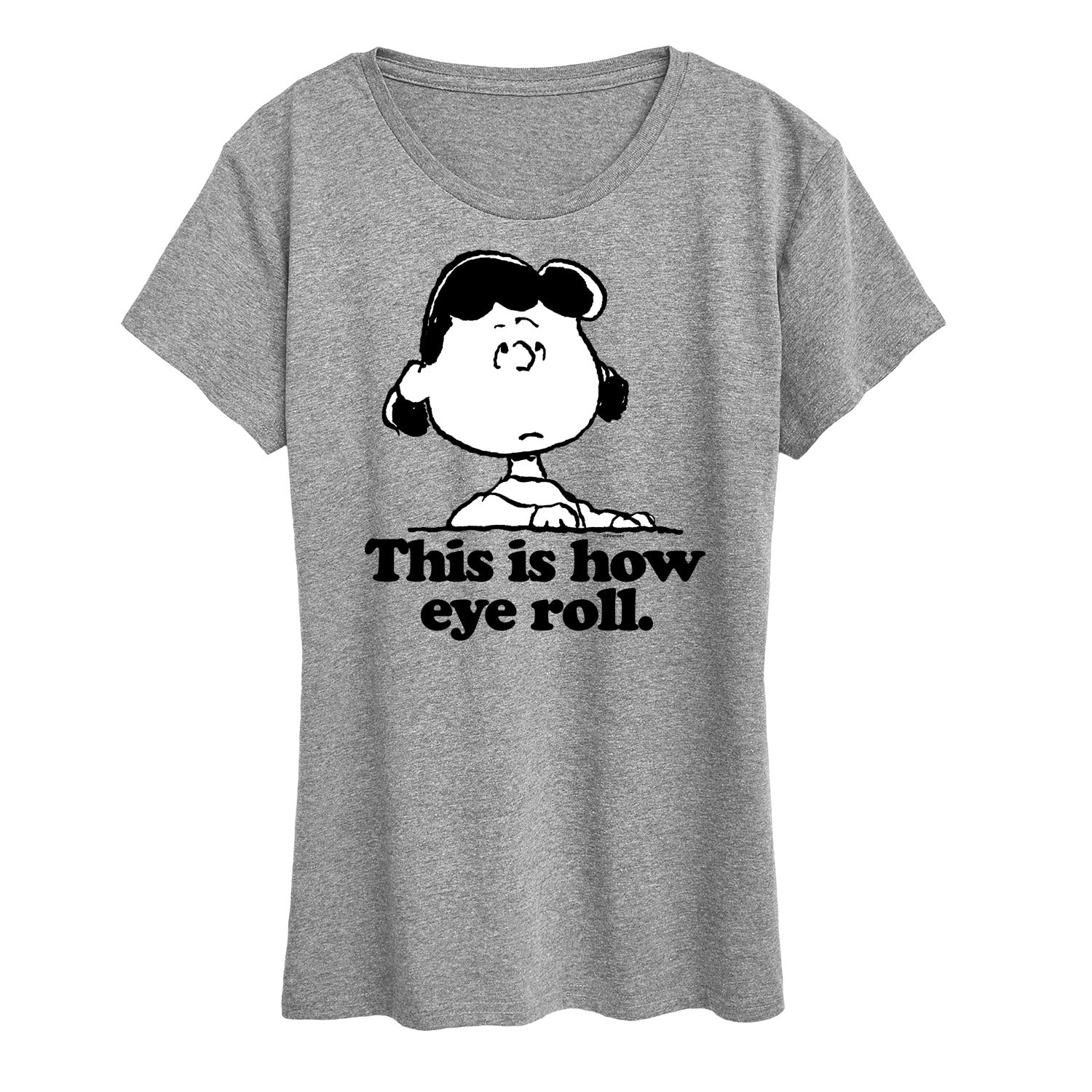 Peanuts - This Is How Eye Roll - Women's Short Sleeve Graphic T-Shirt - Image 2