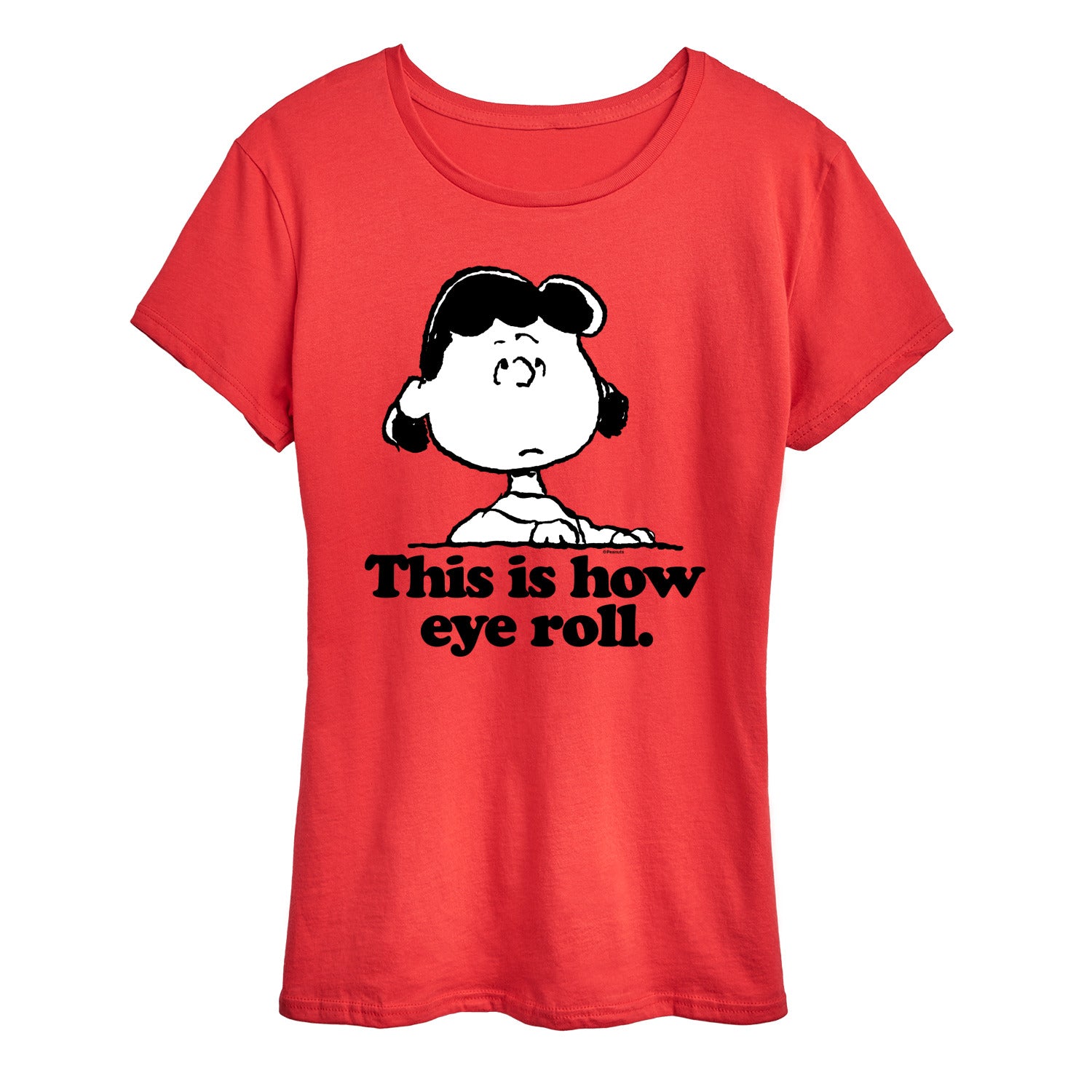 Peanuts - This Is How Eye Roll - Women's Short Sleeve Graphic T-Shirt
