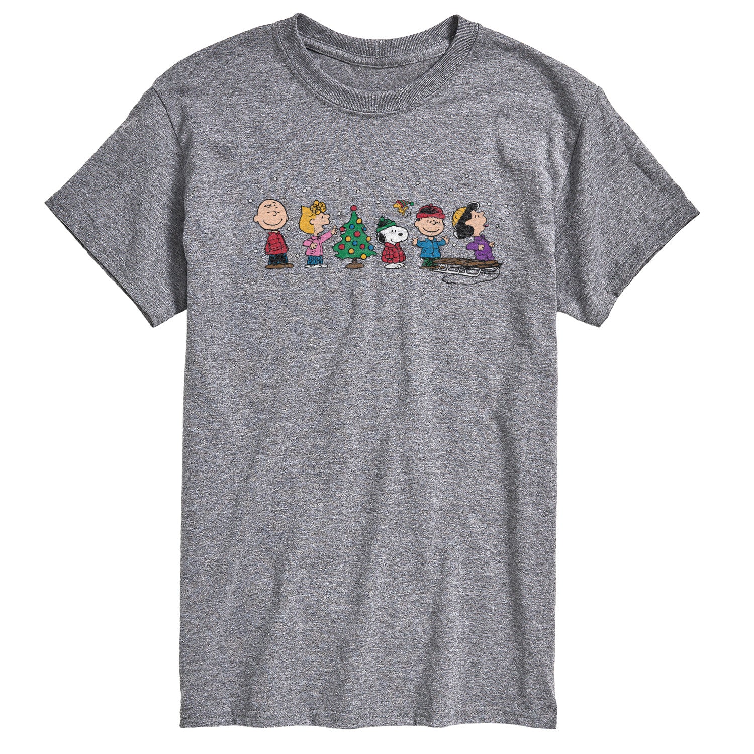 Peanuts - Christmas Snoopy And Friends - Men's Short Sleeve Graphic T-Shirt