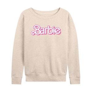 Barbie - Logo Retro-Women's French Terry Long Sleeve Shirt