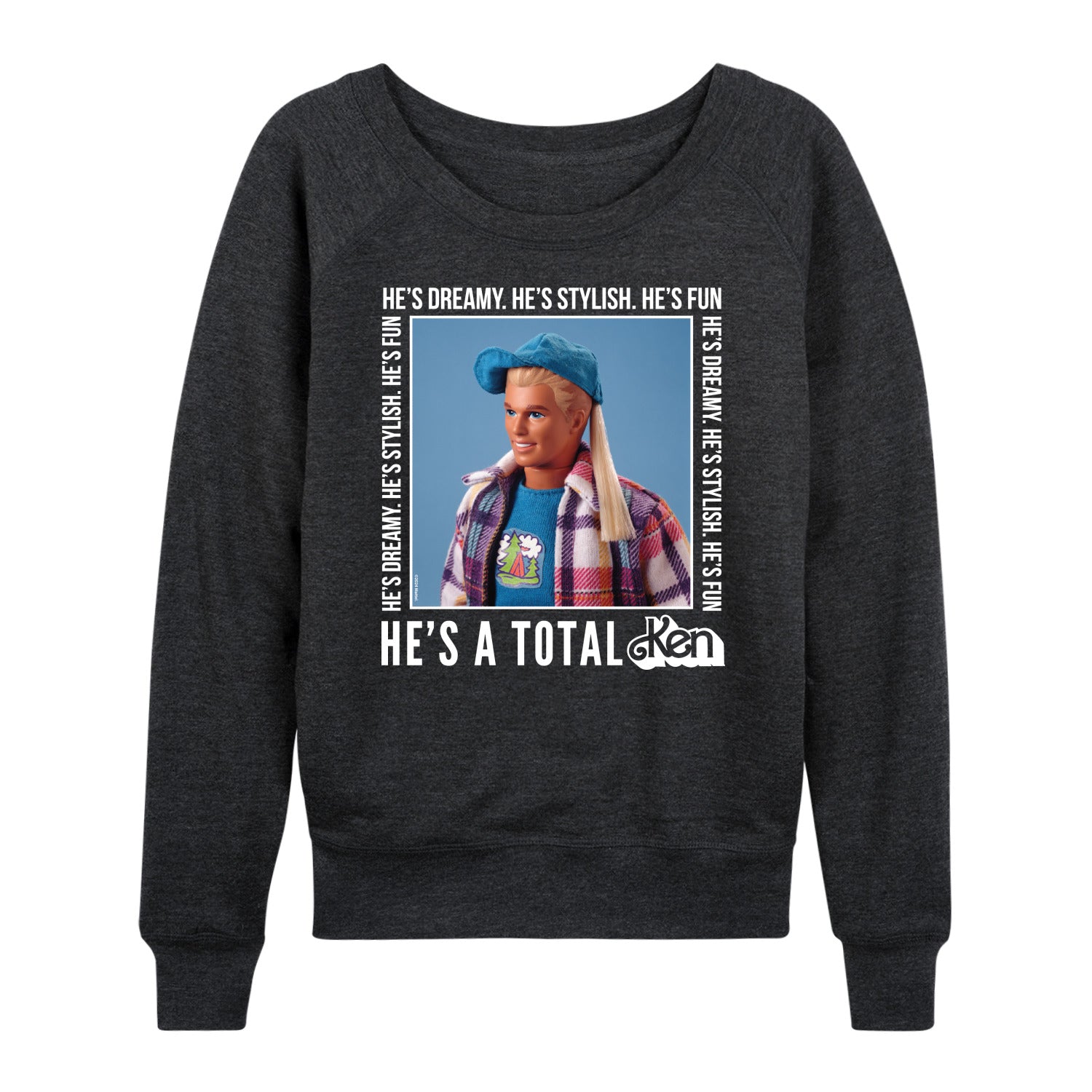 Barbie - Hes A Total Ken - Women's French Terry Long Sleeve Shirt