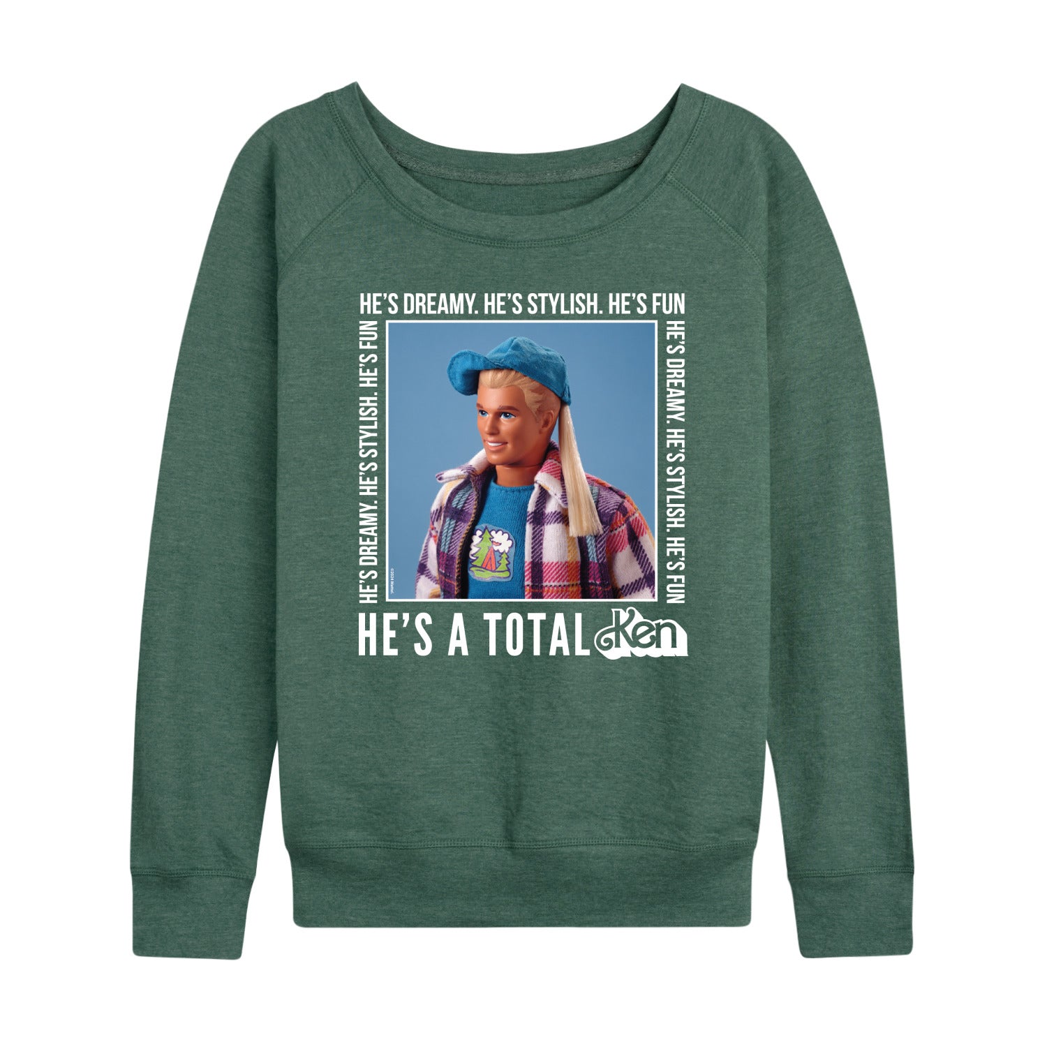 Barbie - Hes A Total Ken - Women's French Terry Long Sleeve Shirt - Image 2