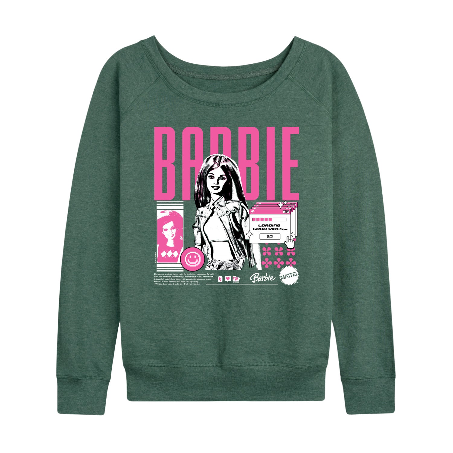 Barbie - Y2K - Women's French Terry Long Sleeve Shirt - Image 2