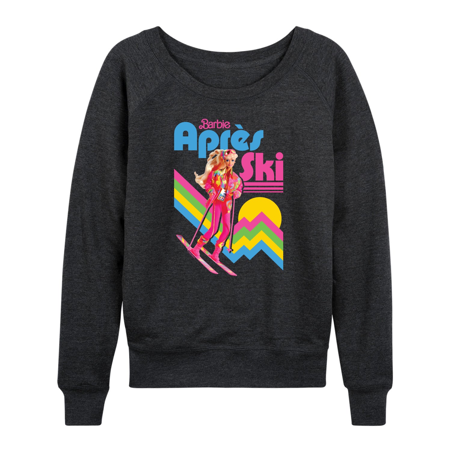 Barbie - Retro Apres Ski-Women's French Terry Long Sleeve Shirt - Image 2