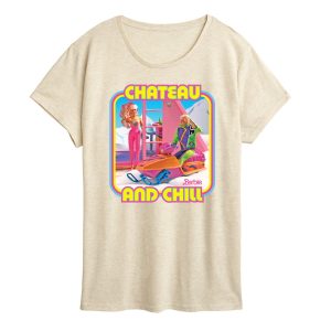 Barbie - Retro Chateau And Chill-Women's Short Sleeve Graphic T-Shirt