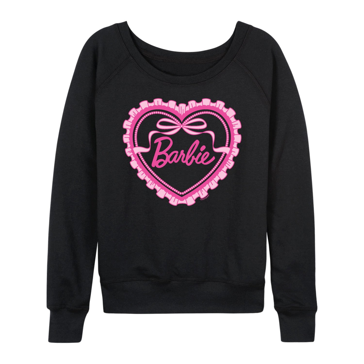 Barbie - Coquette Heart - Women's French Terry Long Sleeve Shirt - Image 2