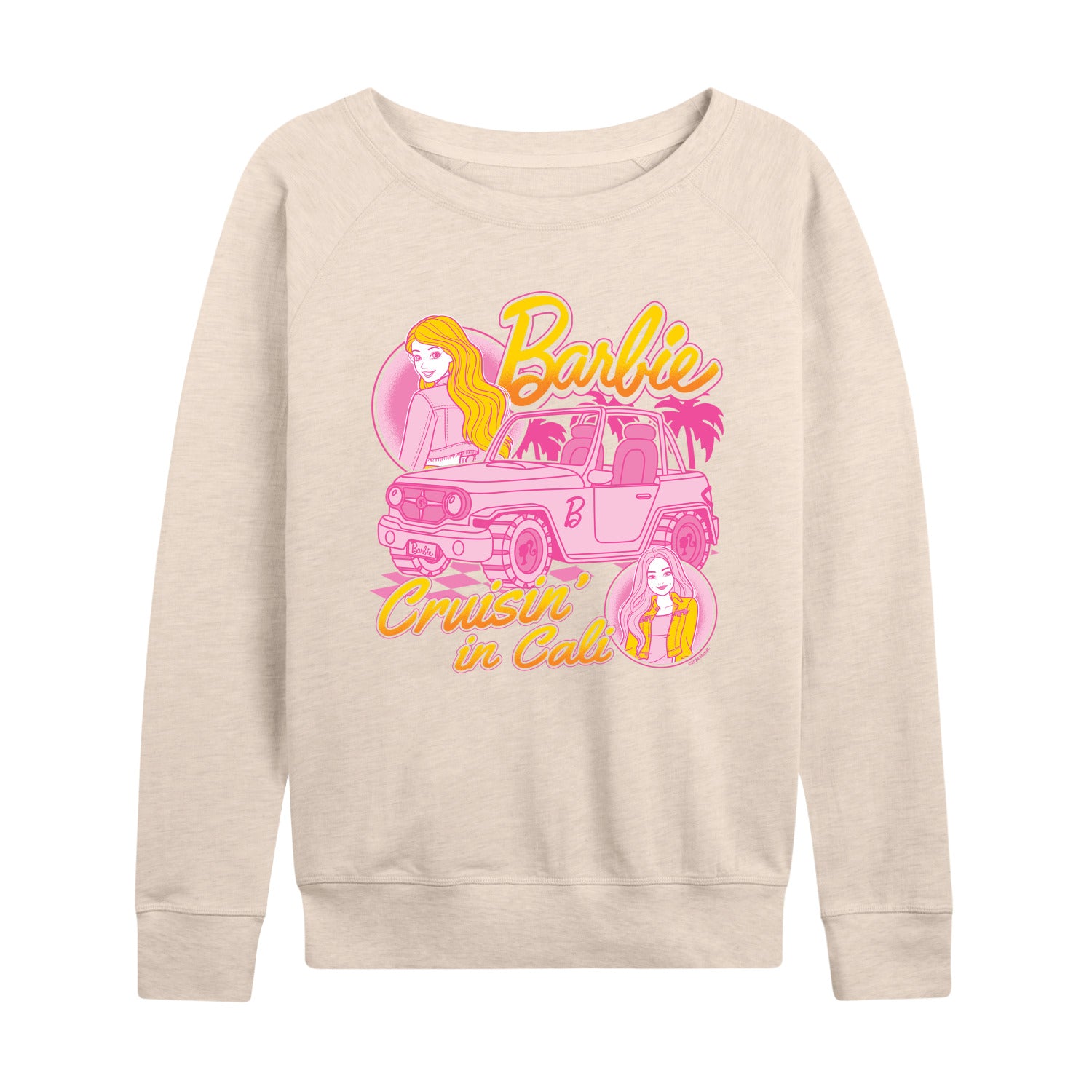 Barbie - Cruisin In Cali - Women's French Terry Long Sleeve Shirt