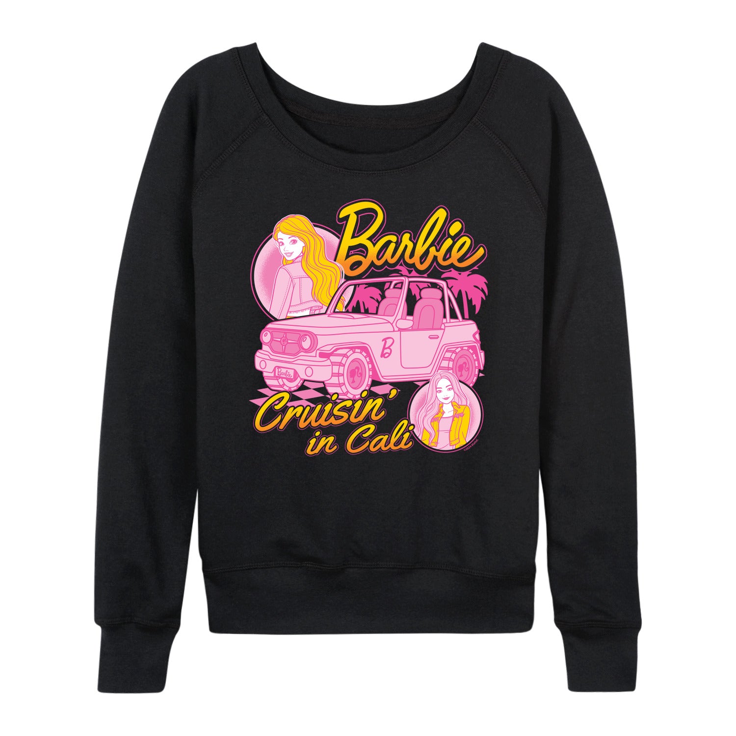 Barbie - Cruisin In Cali - Women's French Terry Long Sleeve Shirt - Image 2