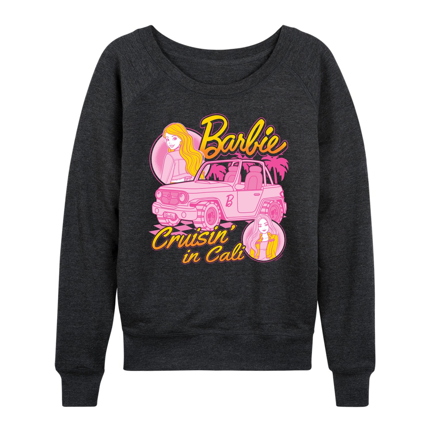 Barbie - Cruisin In Cali - Women's French Terry Long Sleeve Shirt - Image 3