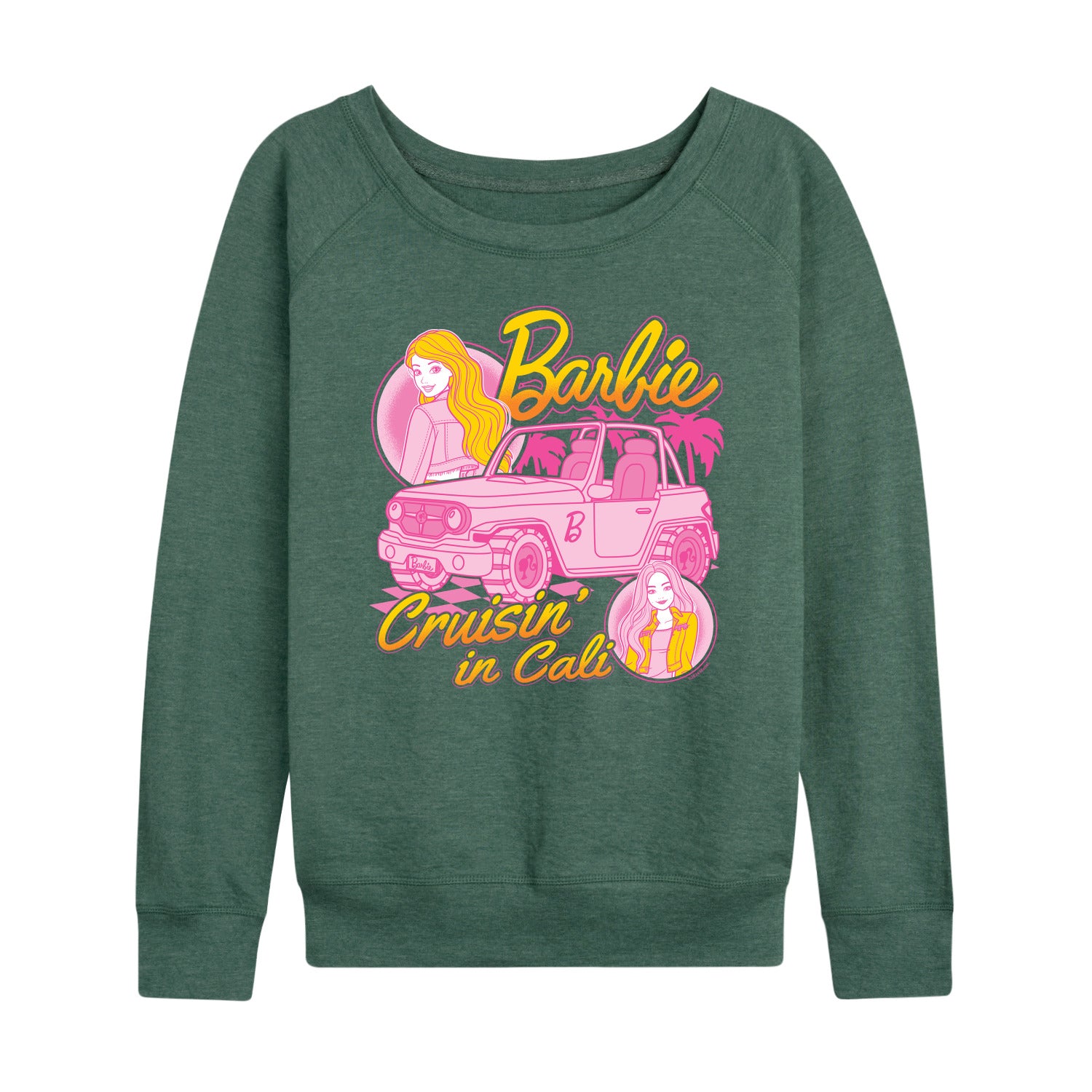 Barbie - Cruisin In Cali - Women's French Terry Long Sleeve Shirt - Image 4