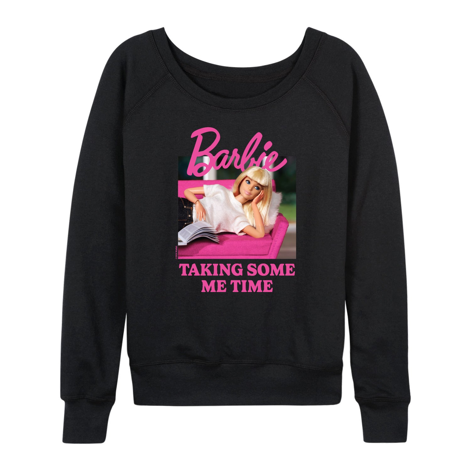 Barbie - Taking Some Me Time - Women's French Terry Long Sleeve Shirt - Image 2