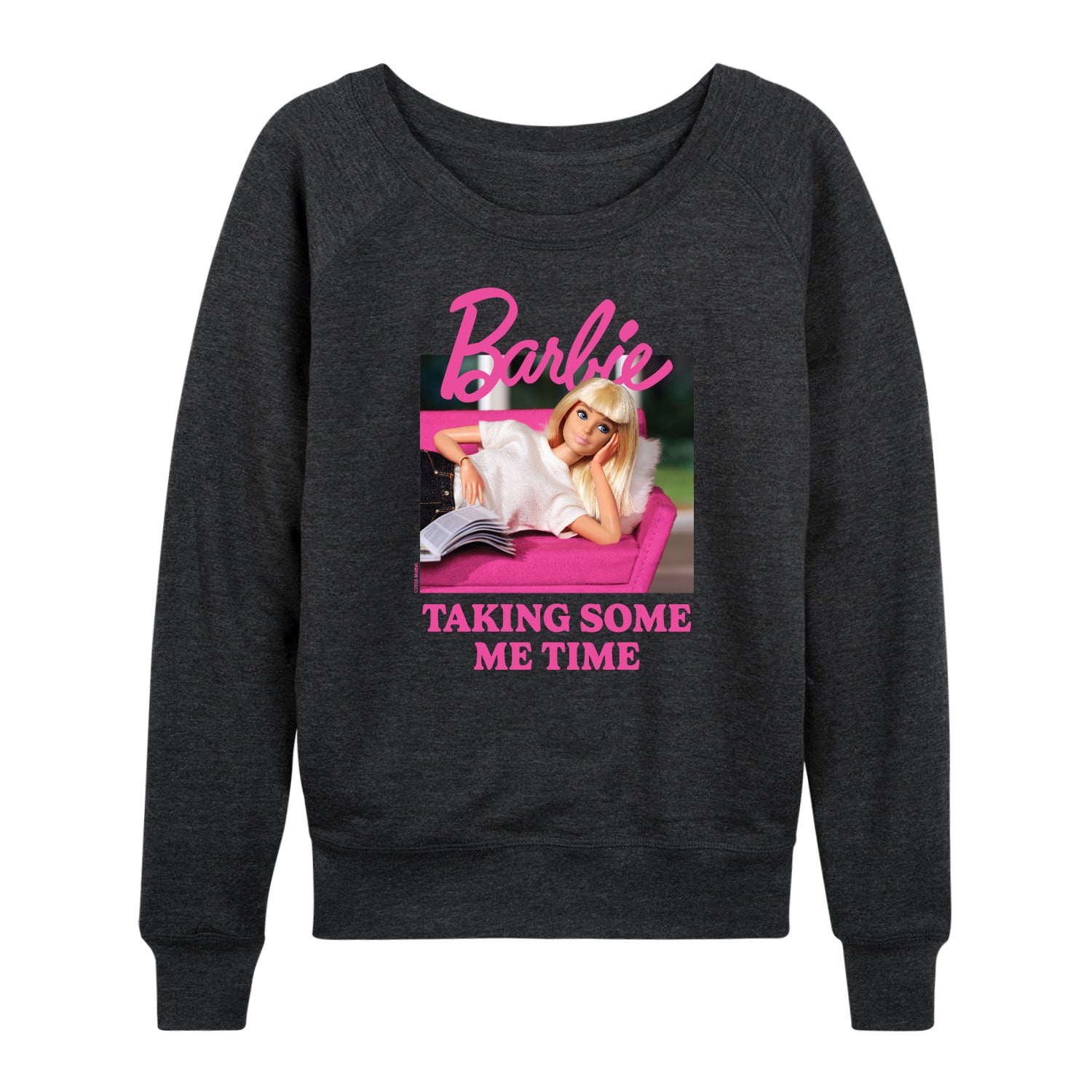 Barbie - Taking Some Me Time - Women's French Terry Long Sleeve Shirt - Image 3