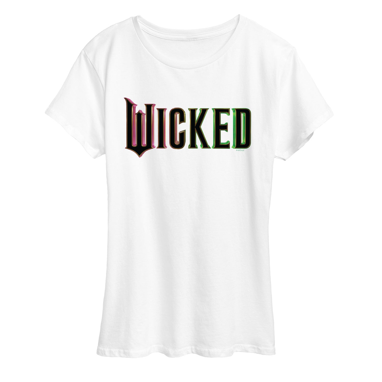 Wicked - Theatrical Rainbow Logo - Women's Short Sleeve Graphic T-Shirt - Image 4
