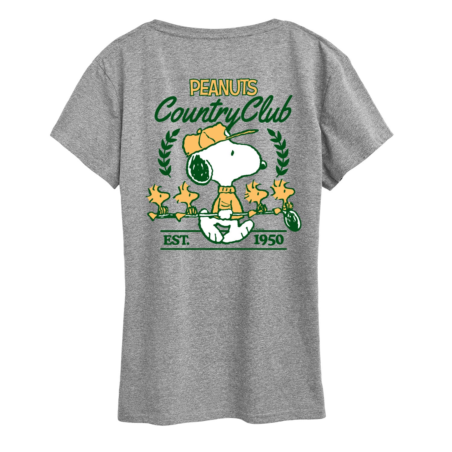 Peanuts - Country Club Snoopy and Woodsocks - Women's Short Sleeve Graphic T-Shirt - Image 4