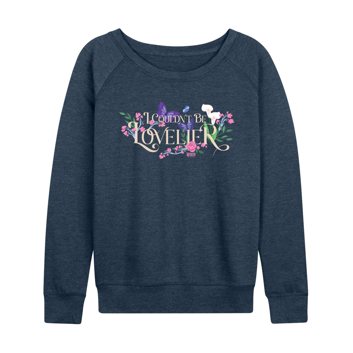 Wicked: Part 2 - Glinda - Women's French Terry Long Sleeve Pullover - Image 3