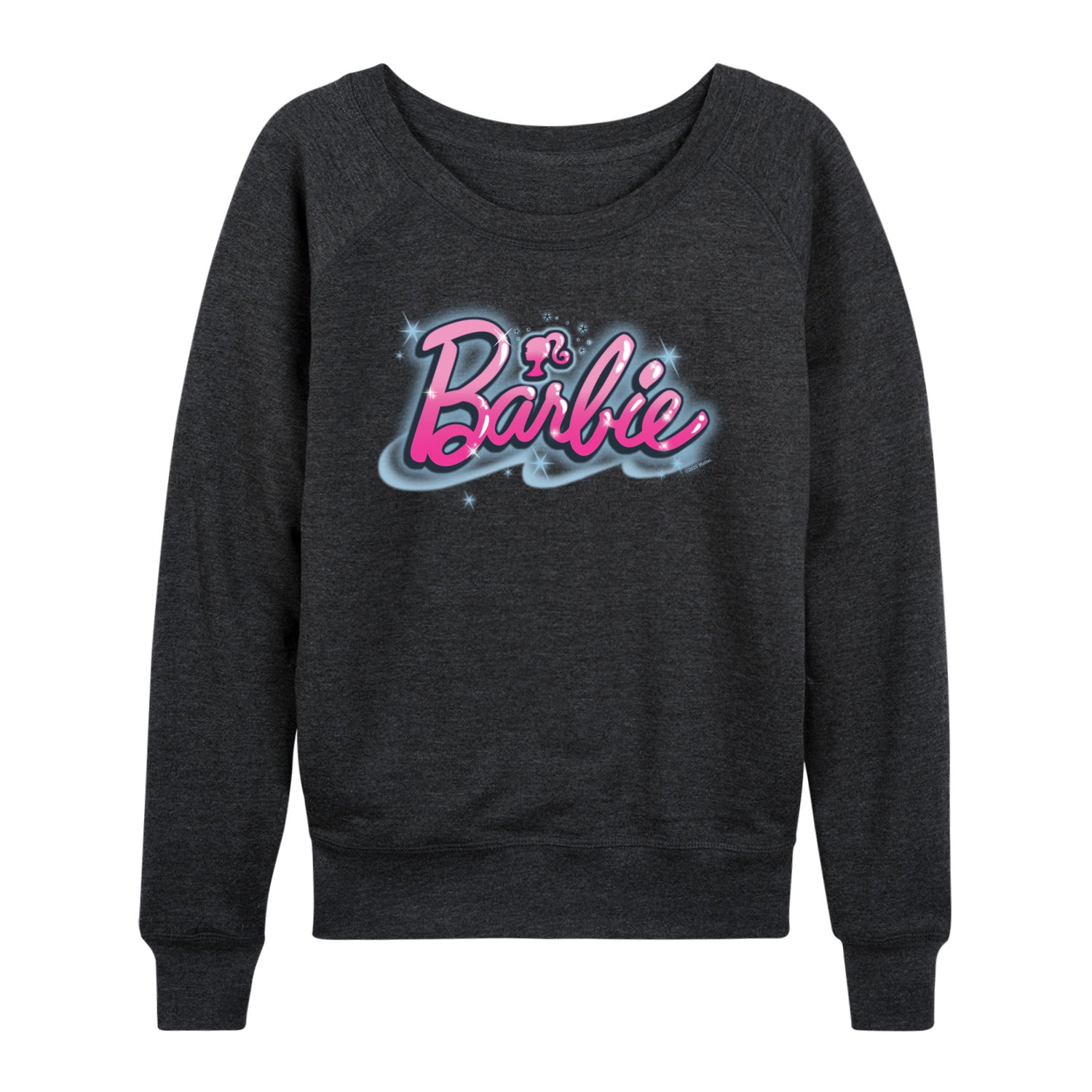 Barbie - Airbrush Logo - Women's French Terry Long Sleeve Shirt - Image 3