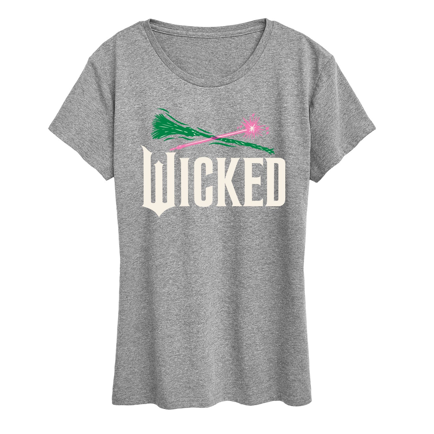 Wicked: Part 2 - Wand And Broomstick Logo - Women's Short Sleeve Graphic T-Shirt - Image 2