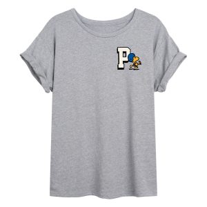 Peanuts - Franklin Collegiate -Womens Oversized Graphic T-Shirt