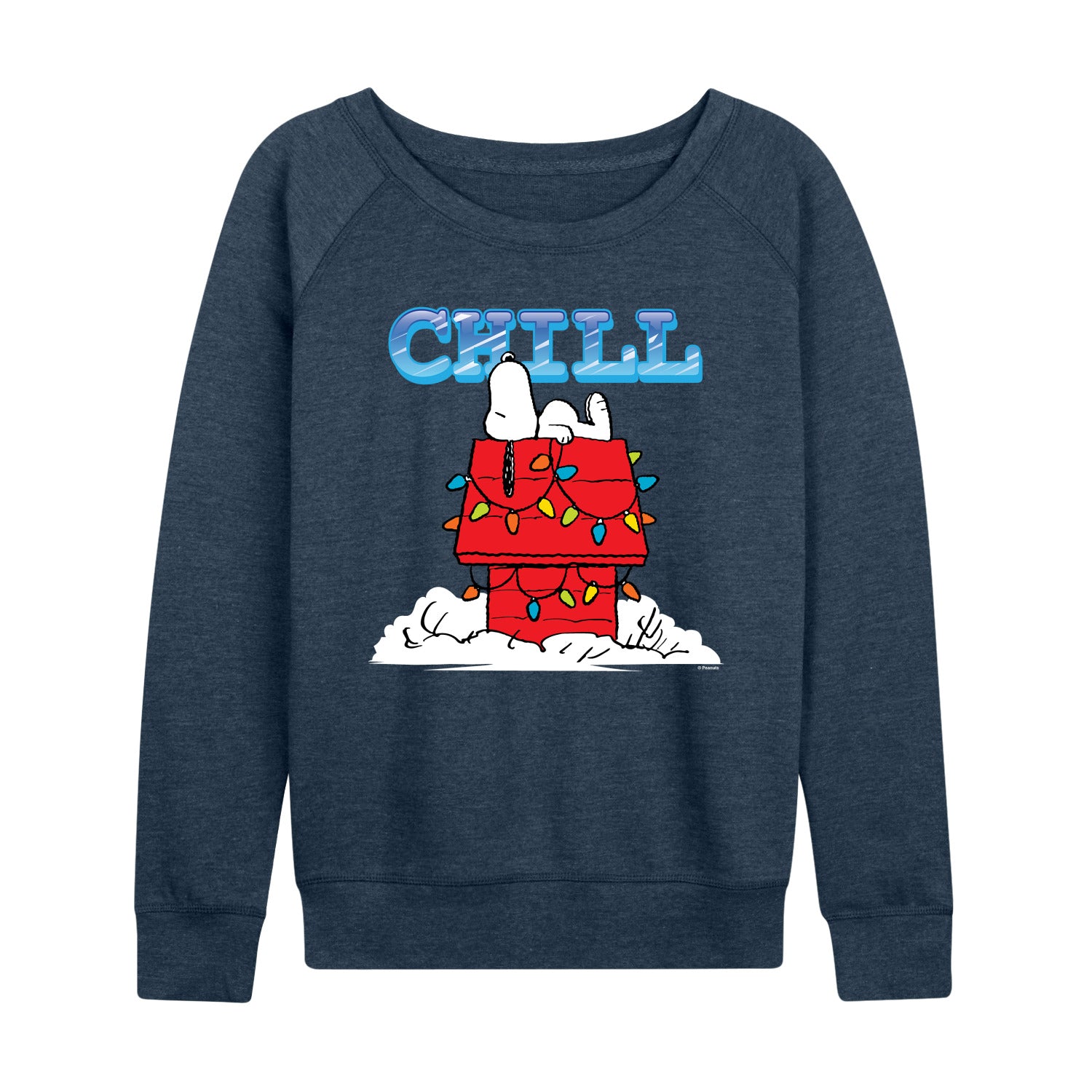 Peanuts - Snoopy Chill - Women's French Terry Long Sleeve Pullover - Image 3