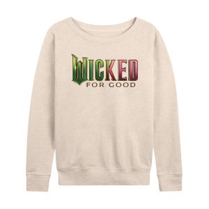 Wicked: Part 2 - For Good Logo - Women's French Terry Long Sleeve Pullover