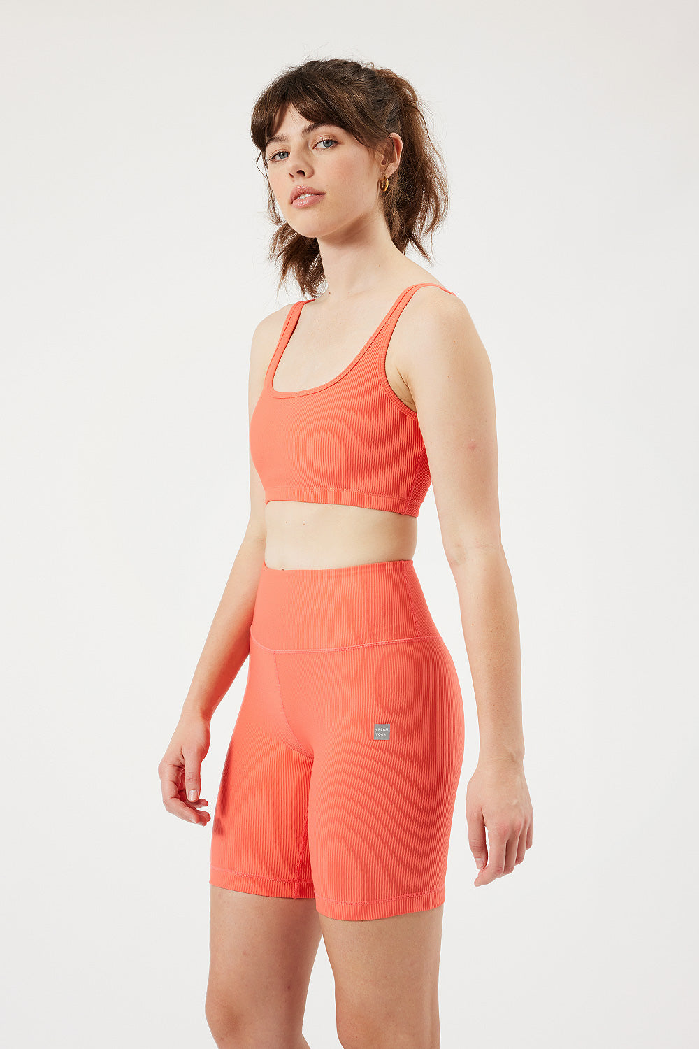 Cream Yoga Women's Harper biker shorts pop orange 8 - Image 2