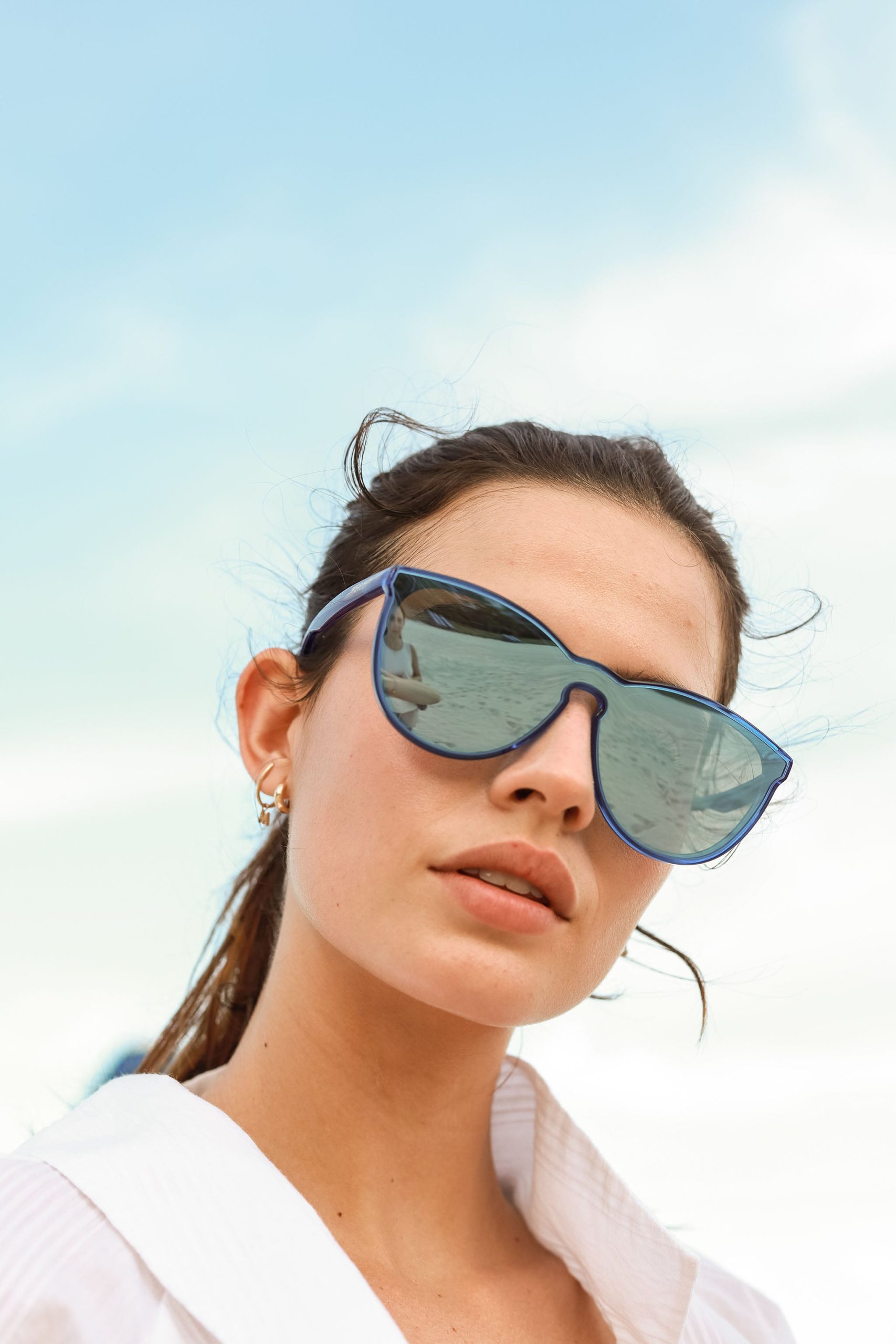 Biscayners Cranwood Blue Women's Sunglasses - Image 3