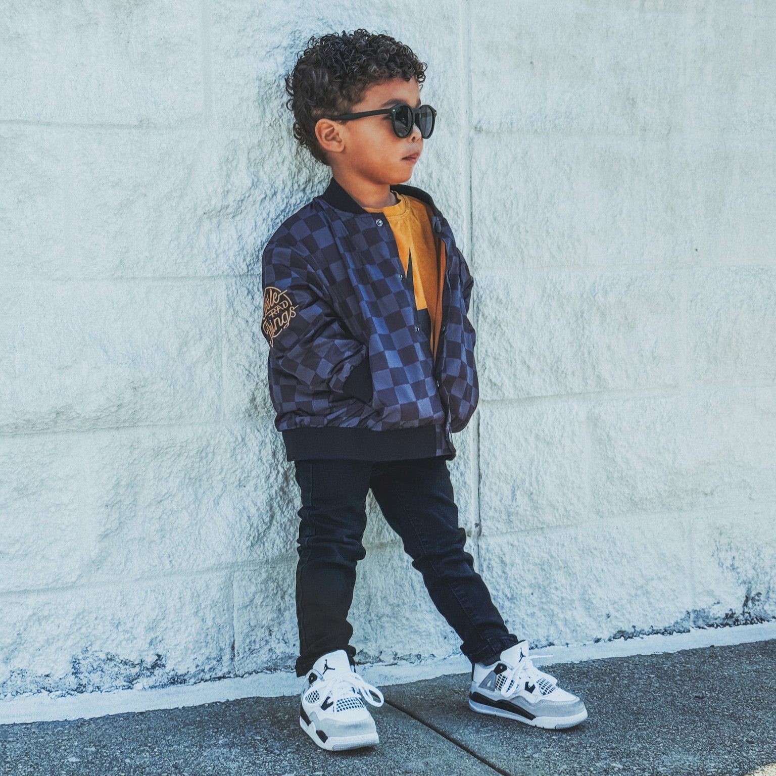 LITTLE RAD THINGS BOY'S WATERPROOF LETTERMAN JACKET - Image 4