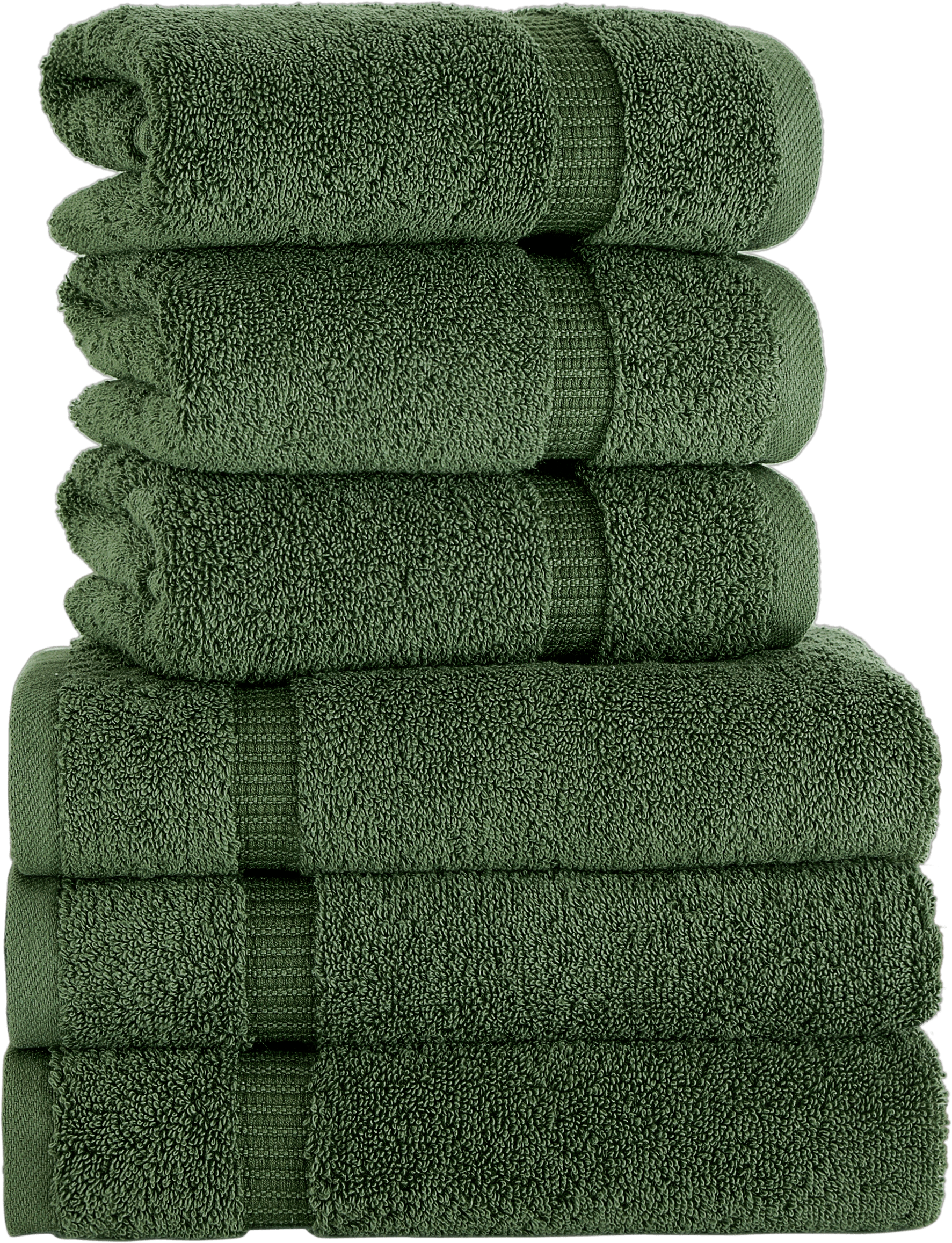 Classic Turkish Towels Villa Turkish Cotton Hotel Collection Hand Towels - 6 Pieces - Image 11