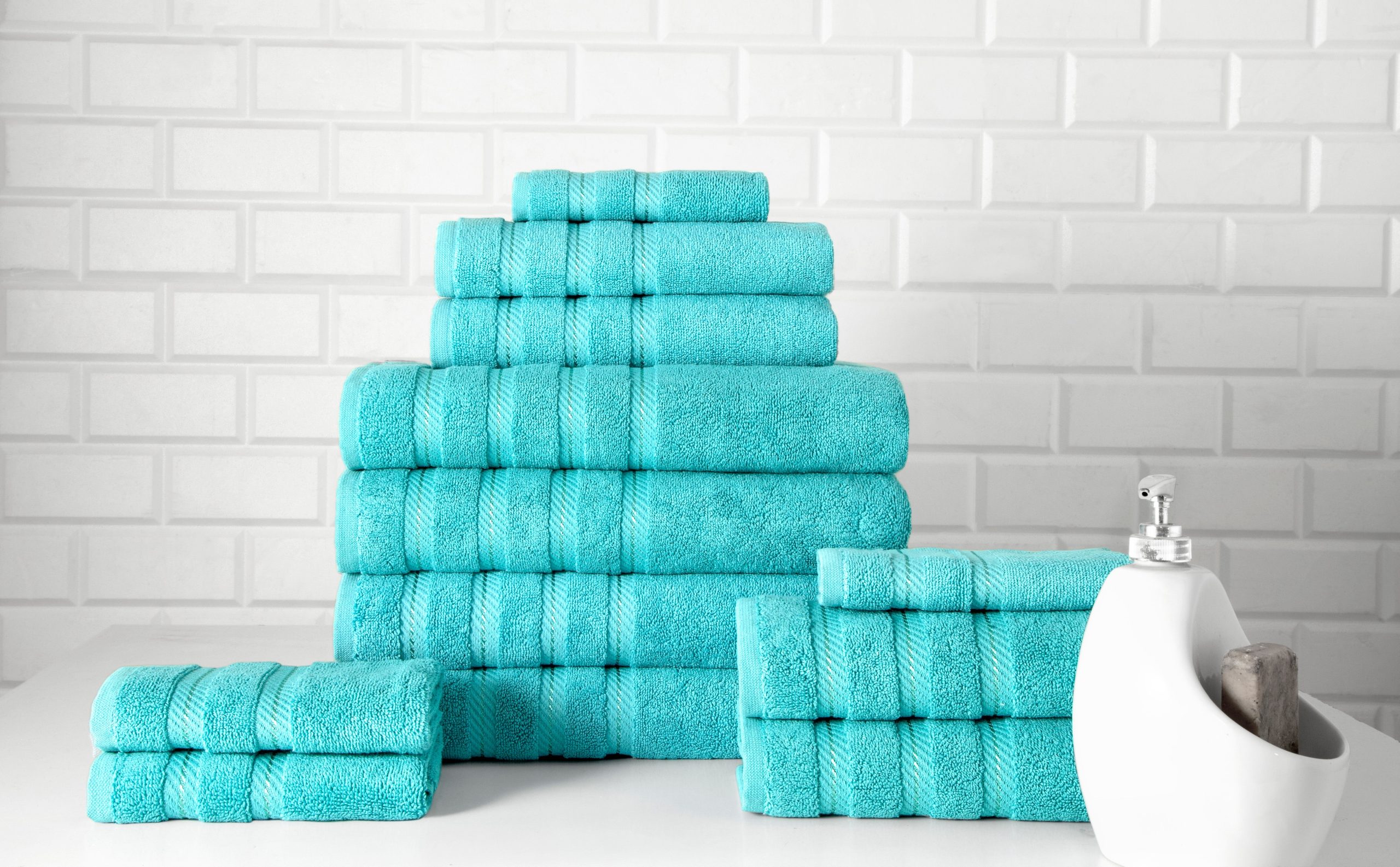 Classic Turkish Towels Antalya Turkish Cotton Family Towel Set of 12 (4 Bath Towels. 4 Hand Towels & 4 Washcloths) - Image 7