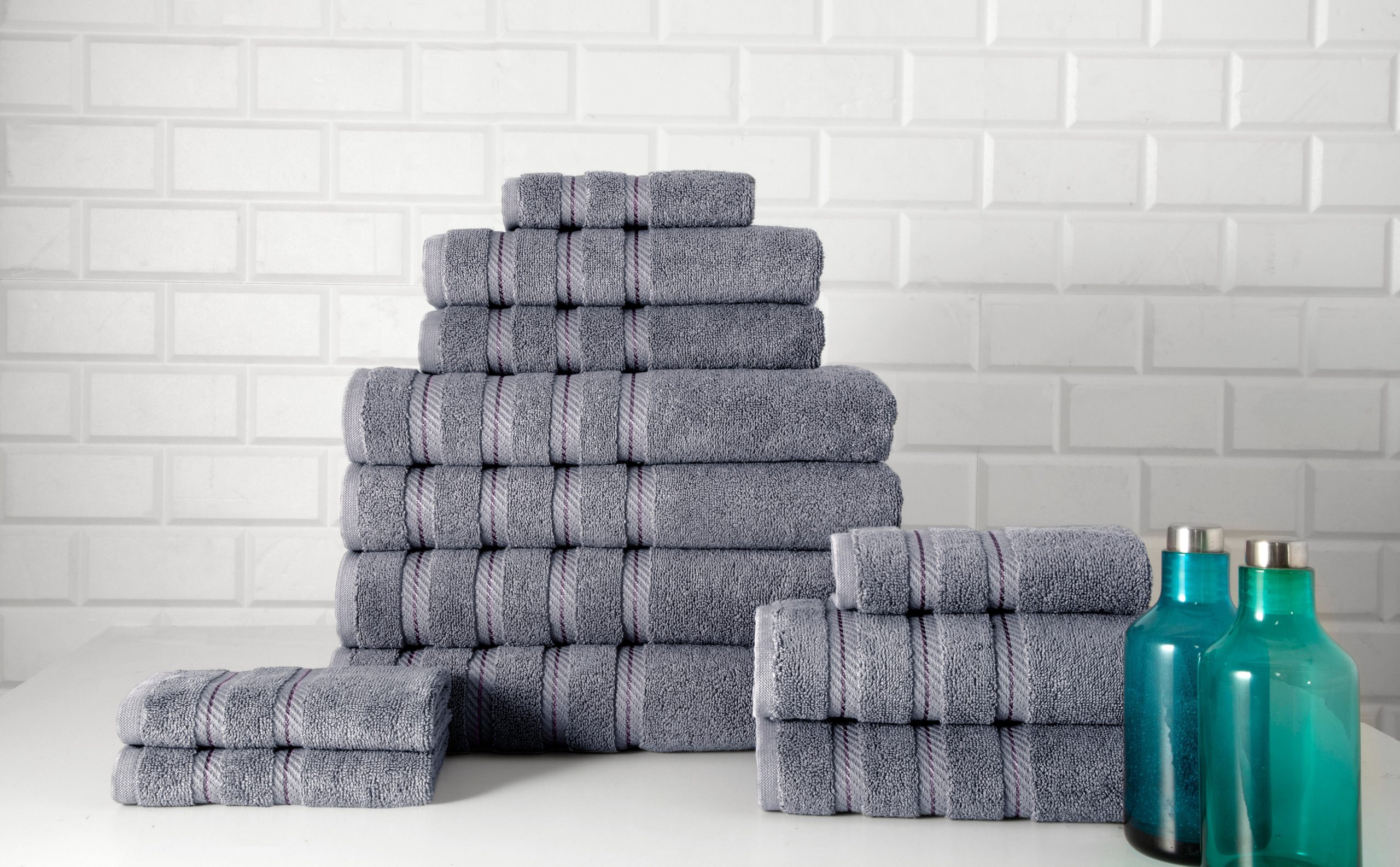 Classic Turkish Towels Antalya Turkish Cotton Family Towel Set of 12 (4 Bath Towels. 4 Hand Towels & 4 Washcloths) - Image 2