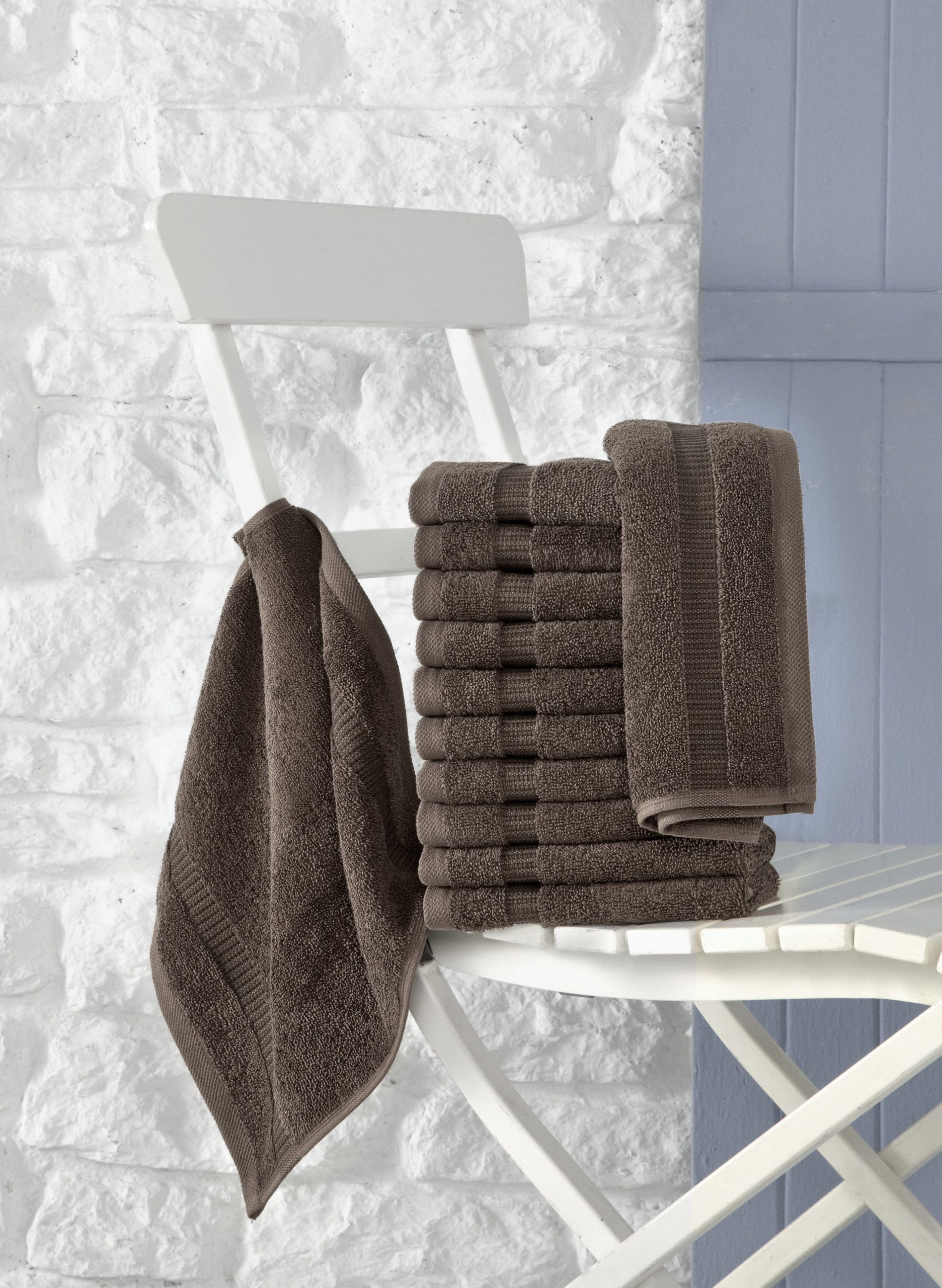 Classic Turkish Towels Cambridge Turkish Cotton Washcloths - 12 Pieces - Image 7