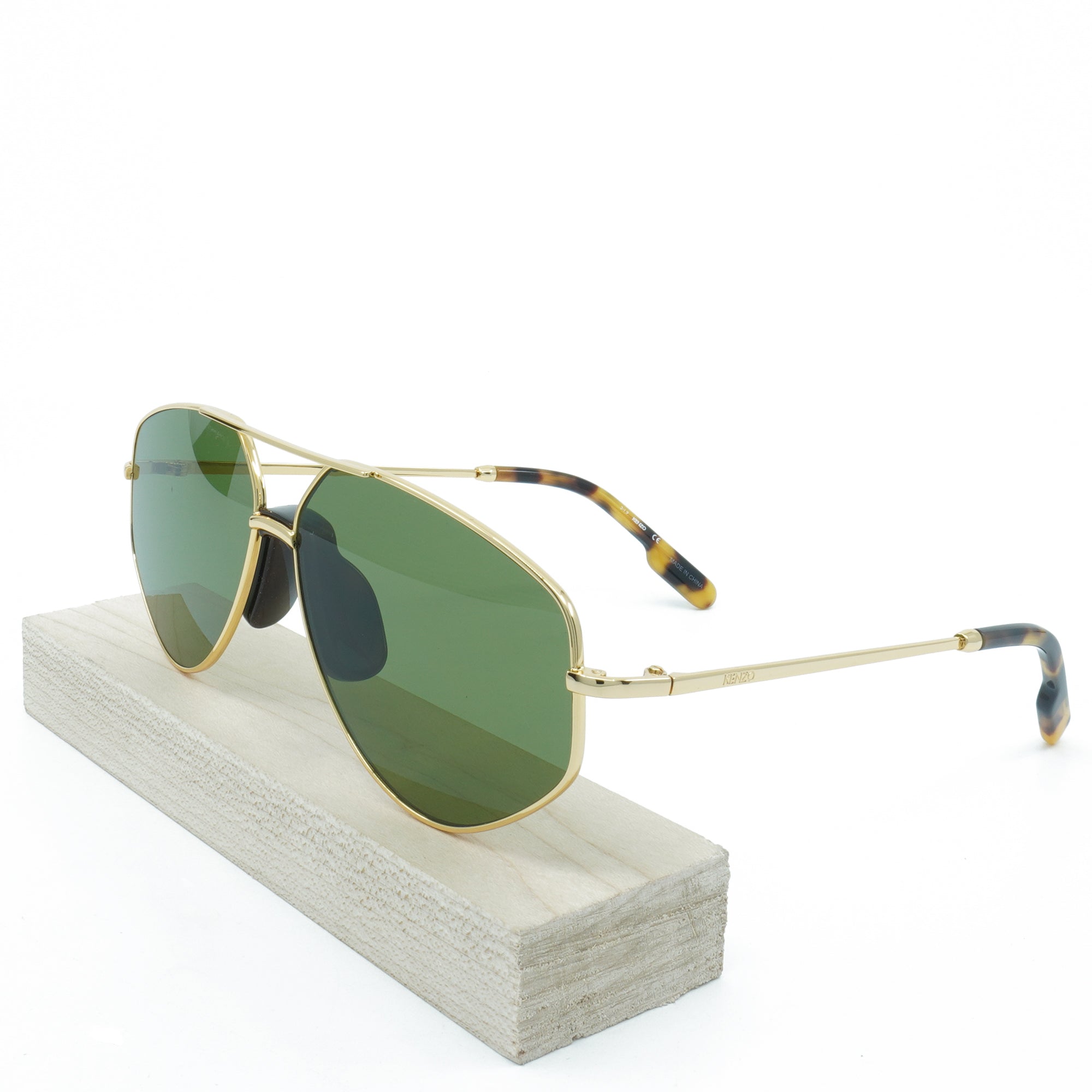 Kenzo Men's Round Oval Gold Sunglasses - Kz40014U30N