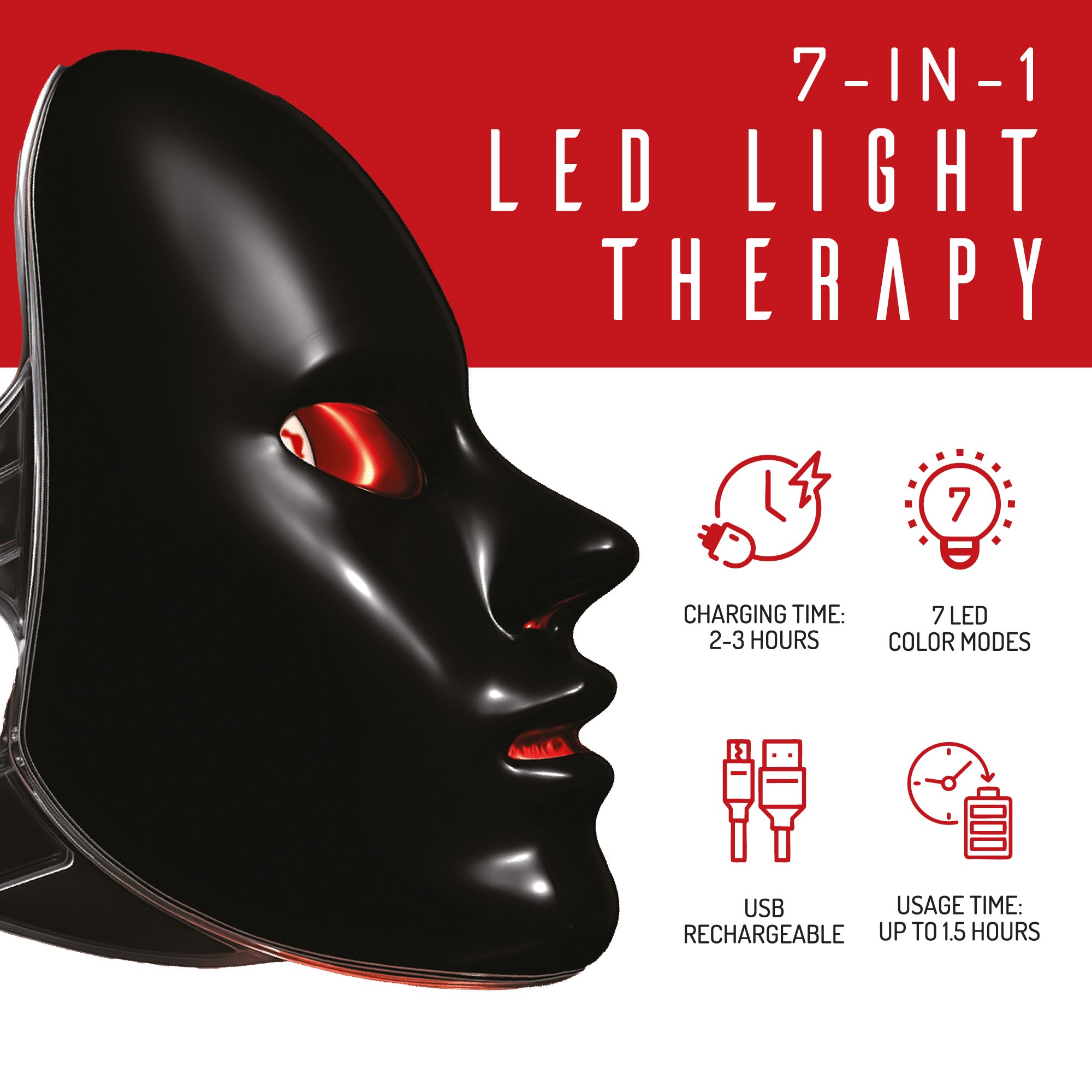Pursonic 7-in-1 LED Light Therapy Face Mask ??Advanced Skincare at Home - Image 10