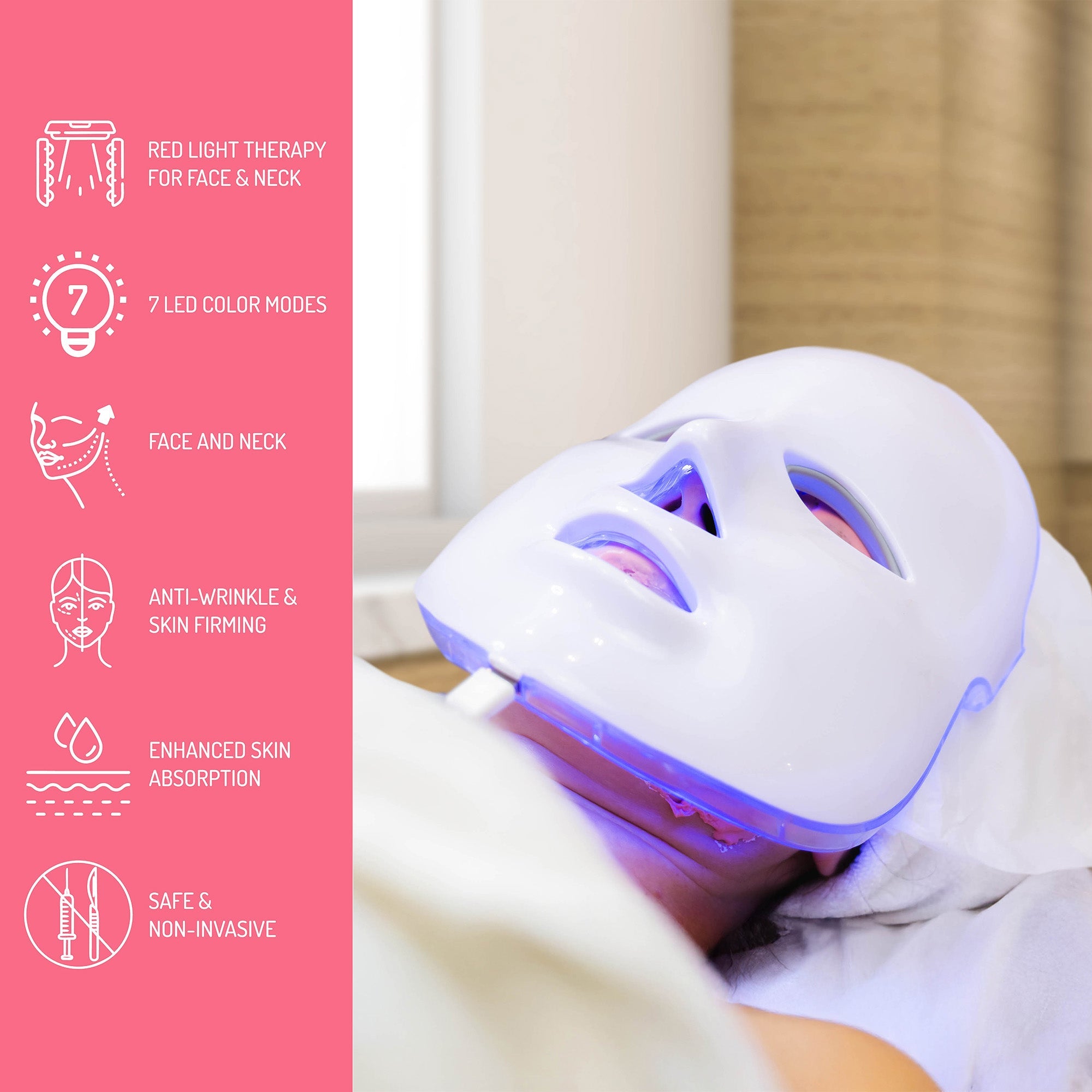 Pursonic 7-in-1 LED Light Therapy Face Mask ??Advanced Skincare at Home - Image 2