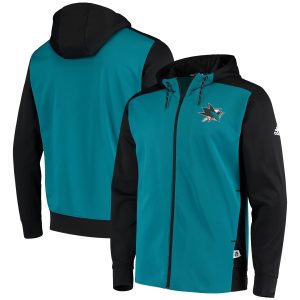adidas Men's Nhl San Jose Sharks Full Zip Hoodie - Dn2838