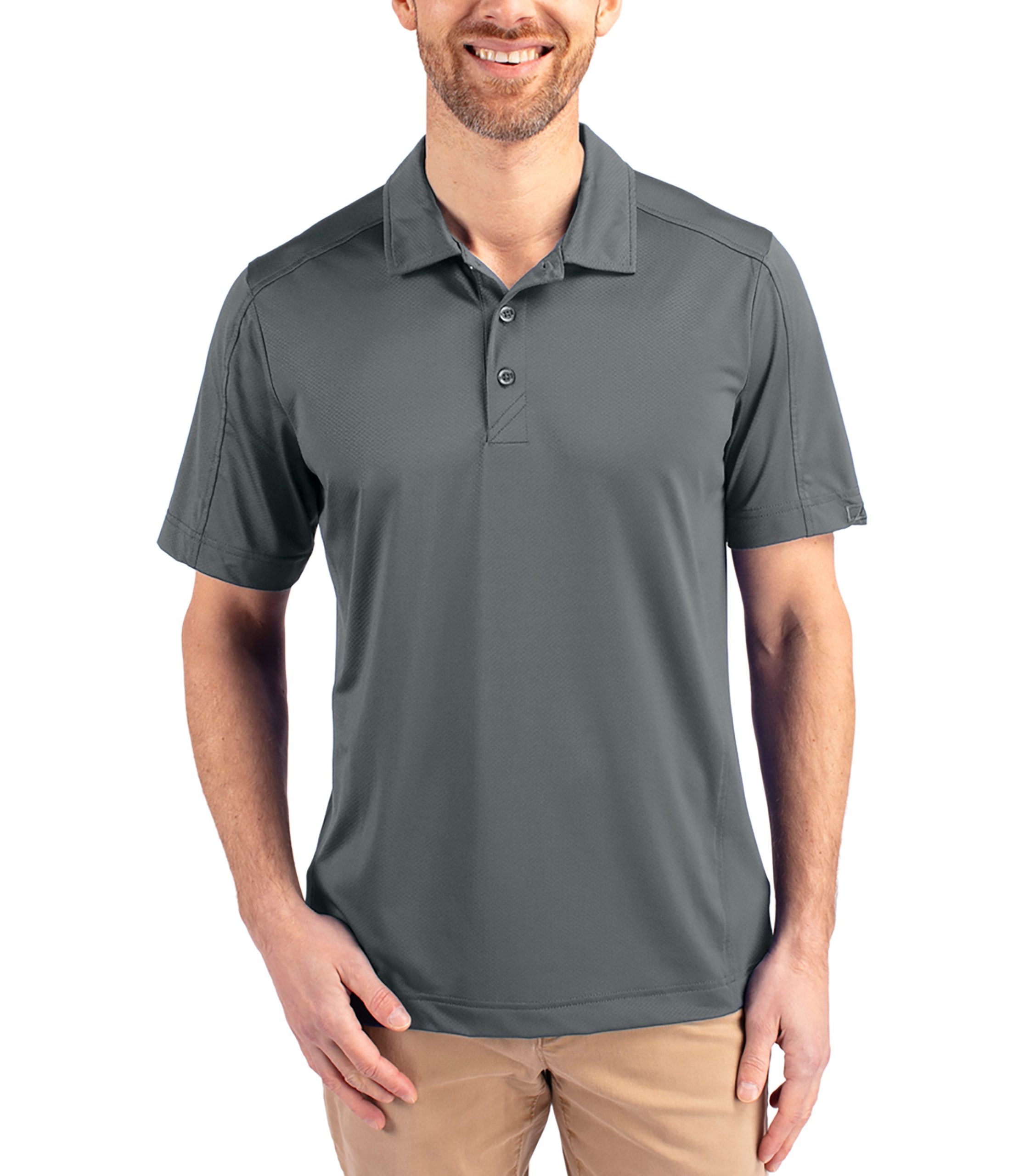 Cutter & Buck Prospect Eco Textured Stretch Recycled Men's Short Sleeve Polo