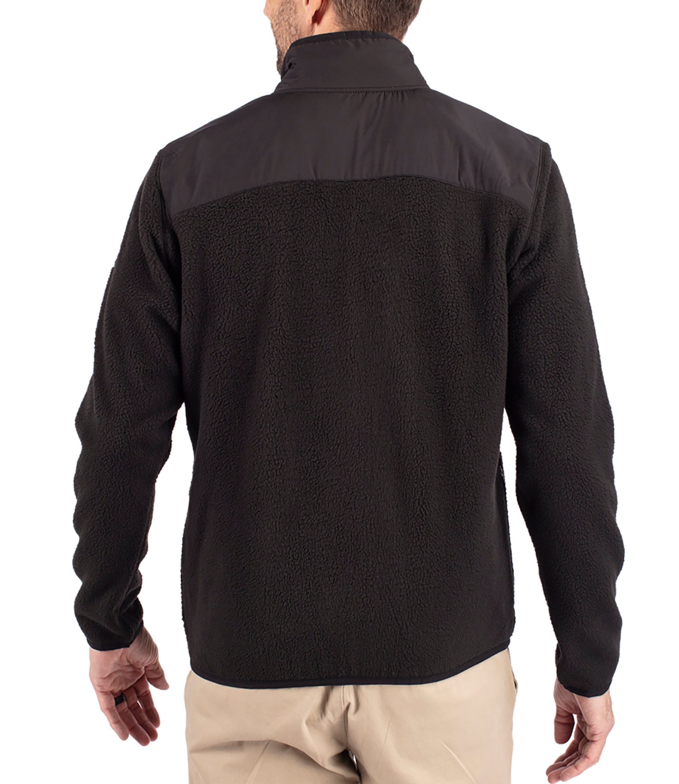 Cutter & Buck Cascade Eco Sherpa Mens Big & Tall Fleece Jacket - Image 3