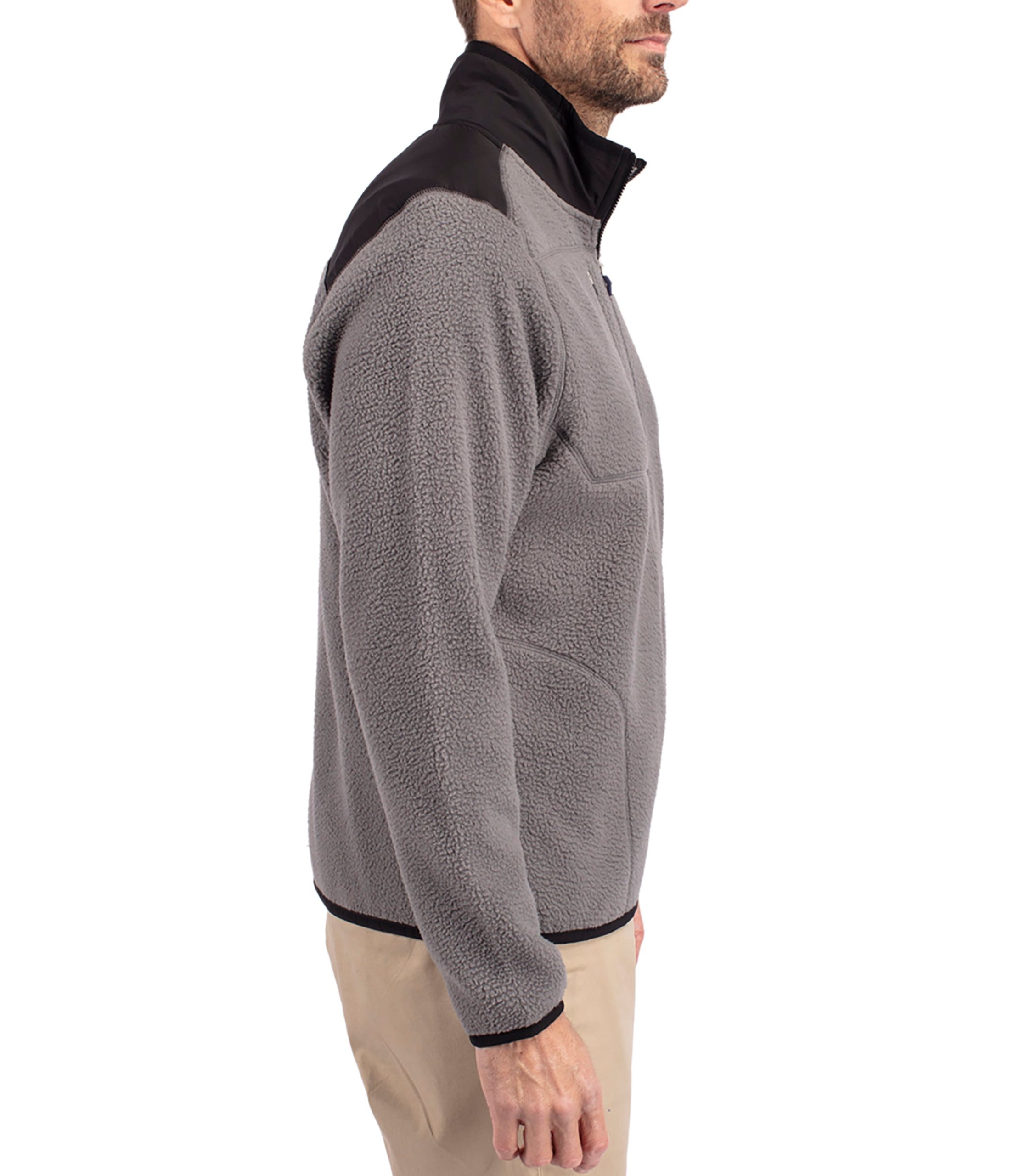 Cutter & Buck Cascade Eco Sherpa Mens Big & Tall Fleece Jacket - Image 7