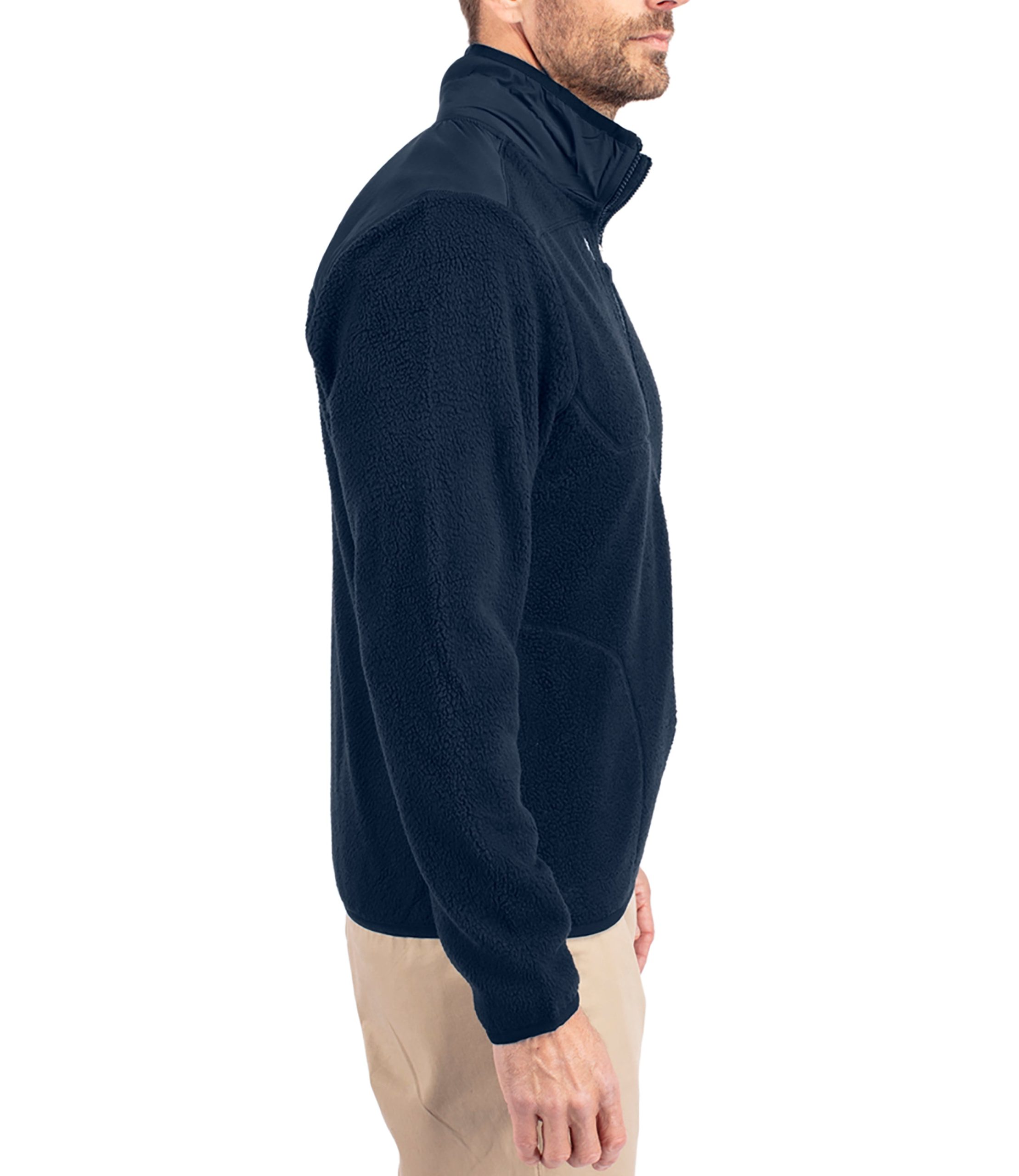 Cutter & Buck Cascade Eco Sherpa Mens Big & Tall Fleece Jacket - Image 5