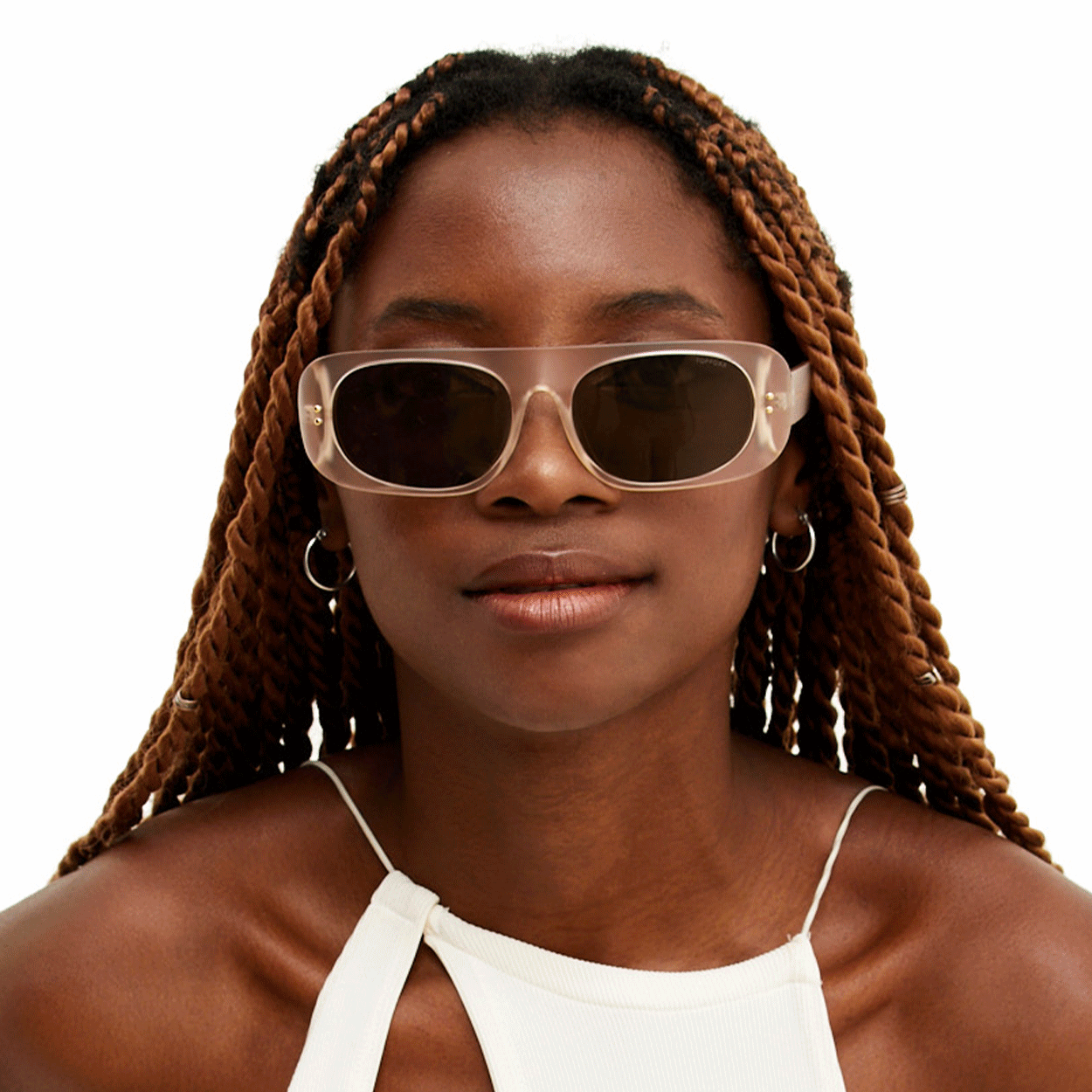 TopFoxx Claim It - Clear Brown Women's Sunglasses - Image 3