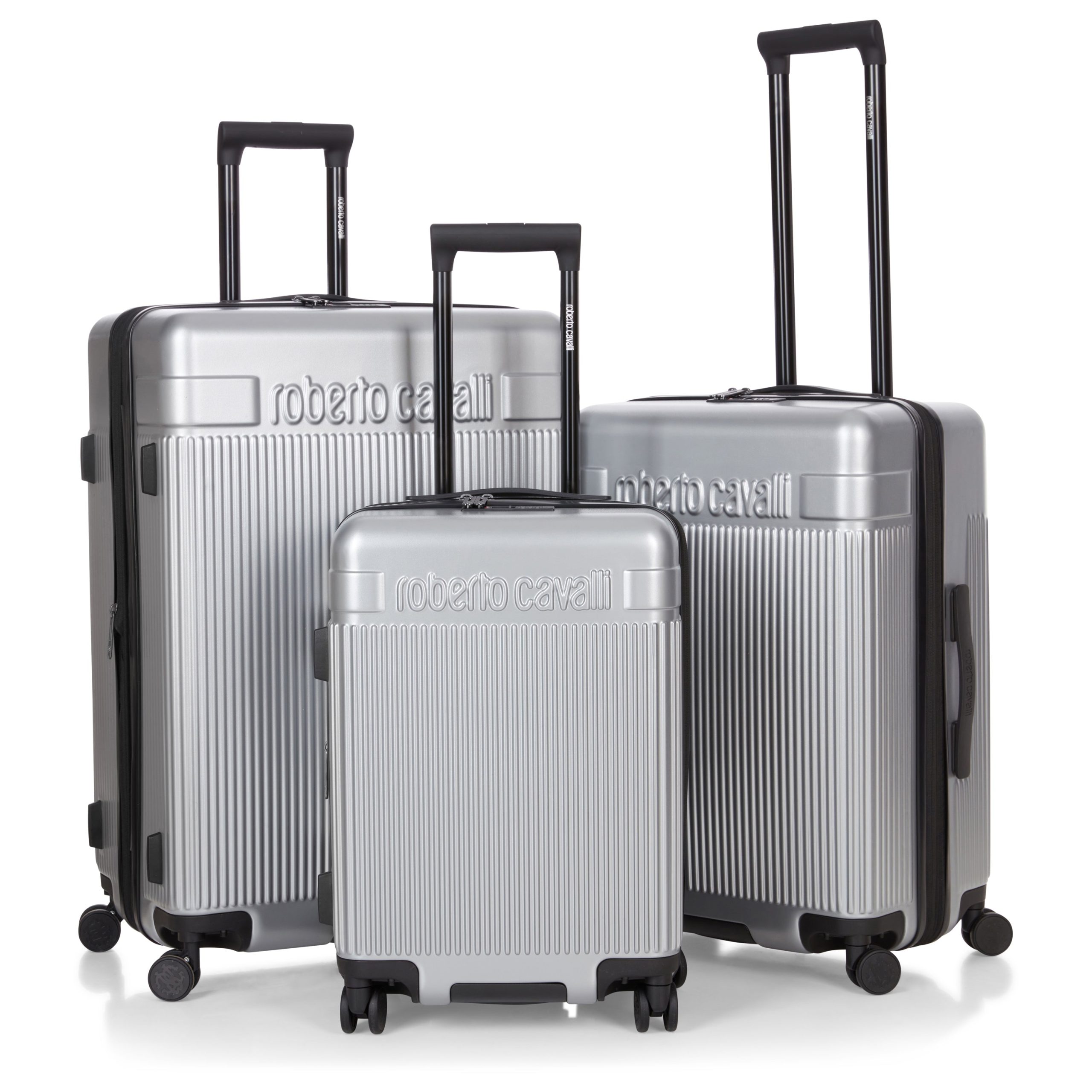 Roberto Cavalli 3 Piece Luggage Set with Expandable Hard Shell & 8 Spinner Wheels - Image 6