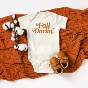The Juniper Shop Baby Fall Darlin' Graphic Short Sleeve Onesie