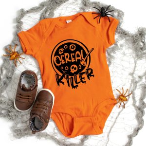 The Juniper Shop Baby Cereal Killer Graphic Short Sleeve Onesie