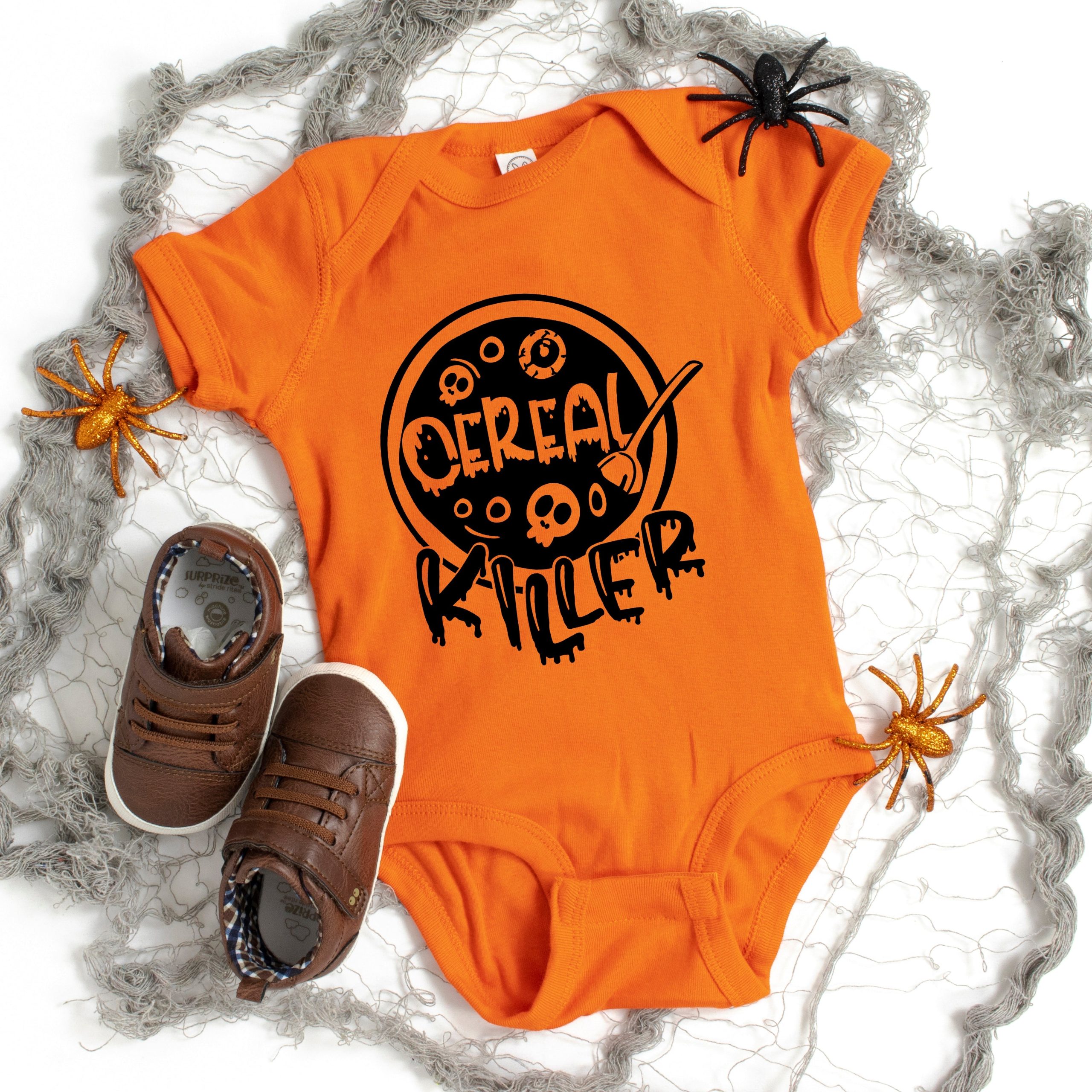 The Juniper Shop Baby Cereal Killer Graphic Short Sleeve Onesie
