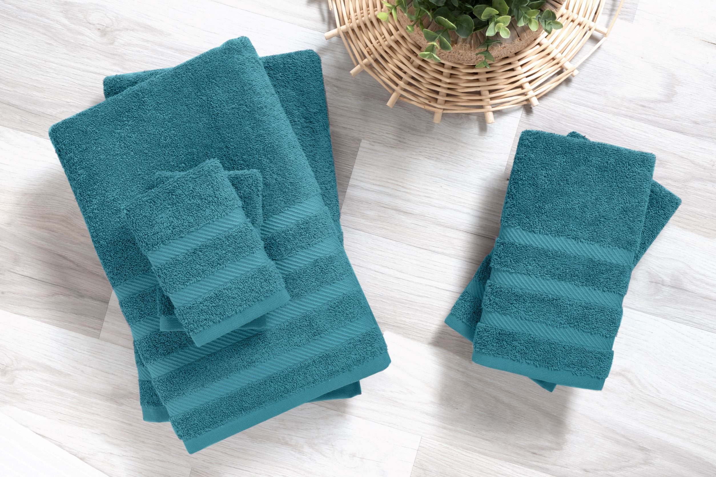 Classic Turkish Towels Antalya Turkish Cotton Bath. Hand. Washcloth Hotel Collection - 6 pc Towel Set - Image 7