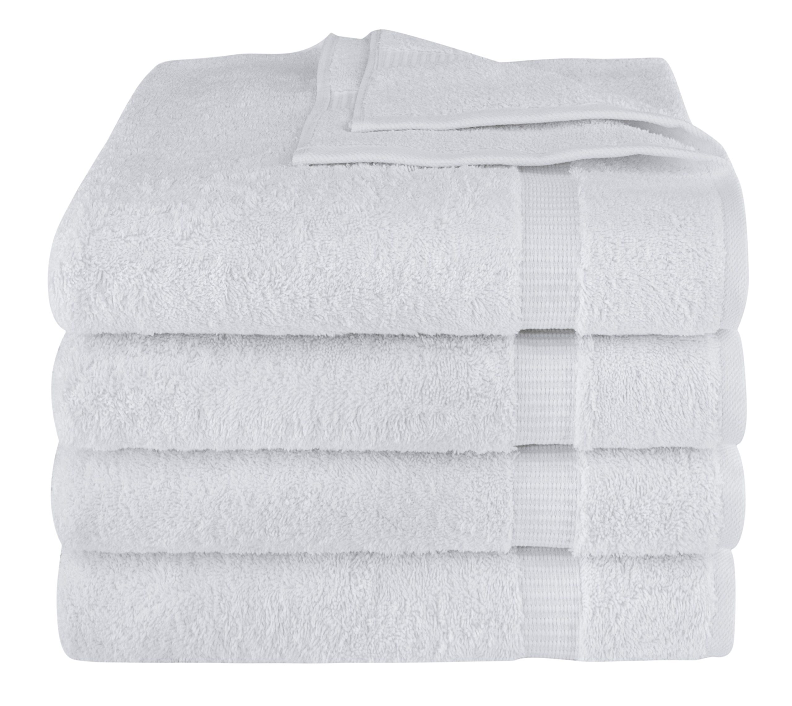 Classic Turkish Towels Villa Turkish Cotton Luxury Hotel Collection Bath Towels - 4 Pieces - Image 2