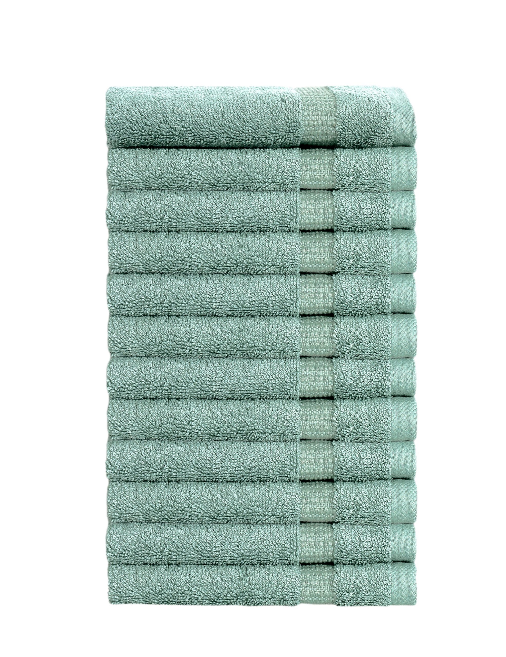 Classic Turkish Towels Cambridge Turkish Cotton Washcloths - 12 Pieces (Wholesale) - Image 12